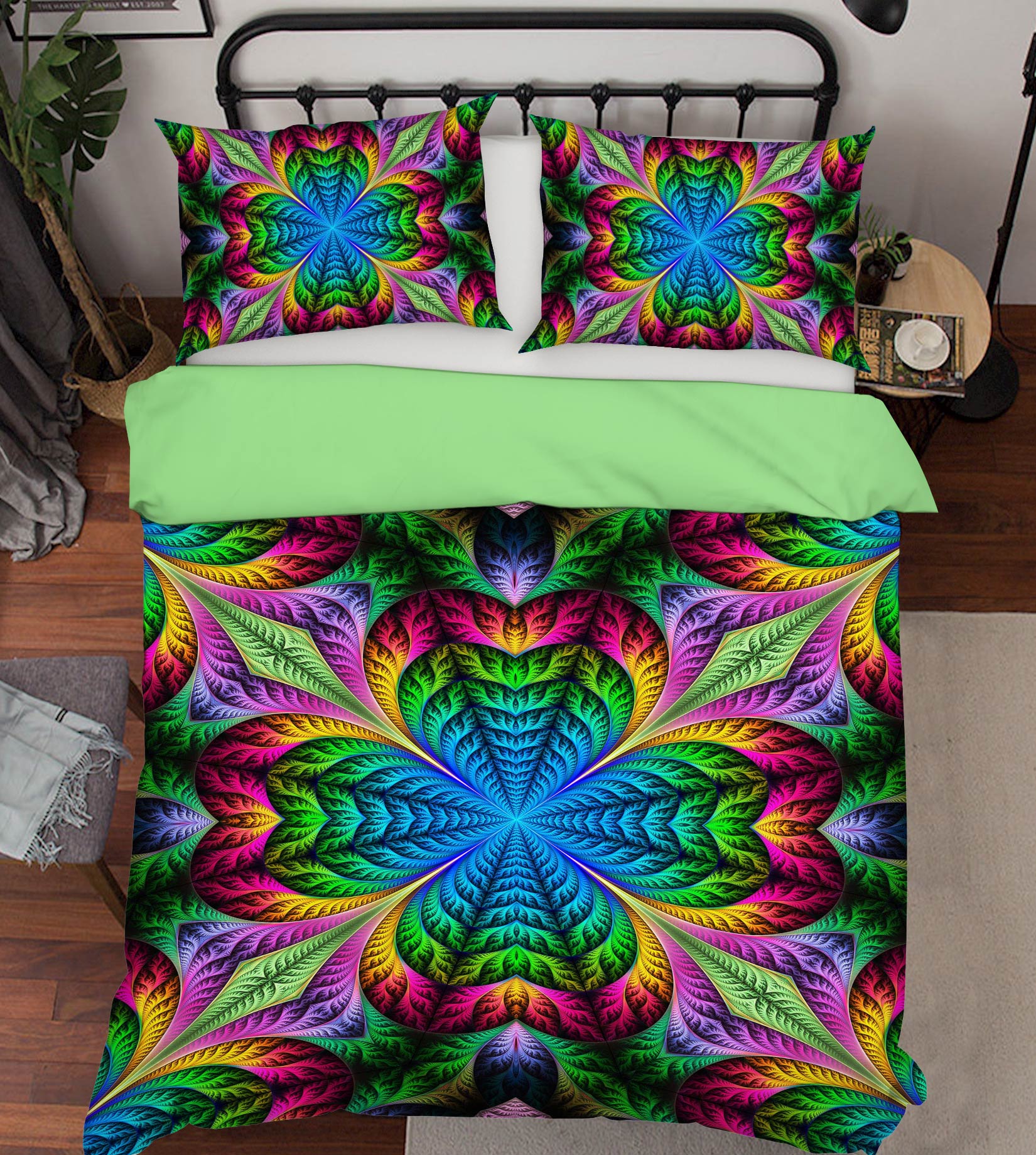 3D Color Texture 14006 Bed Pillowcases Quilt