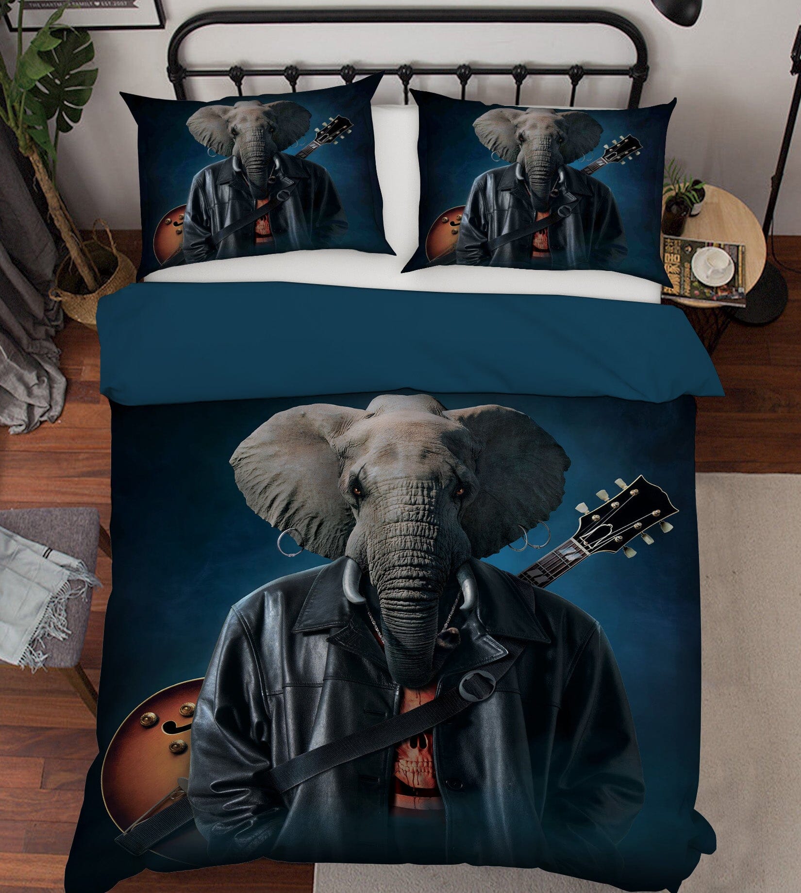 3D Elephice Cooper 044 Bed Pillowcases Quilt Exclusive Designer Vincent Quiet Covers AJ Creativity Home 
