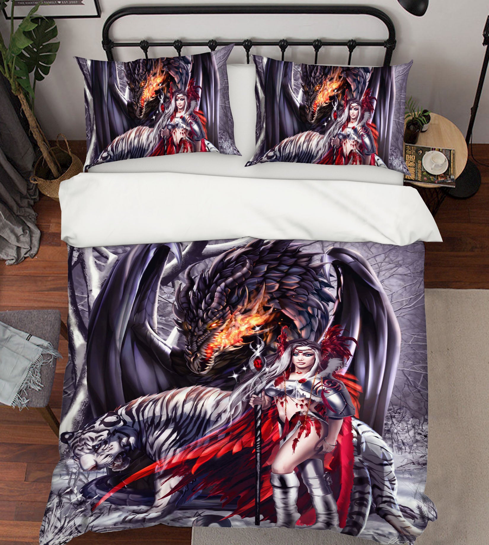 3D Dragon Woman 8309 Ruth Thompson Bedding Bed Pillowcases Quilt Cover Duvet Cover