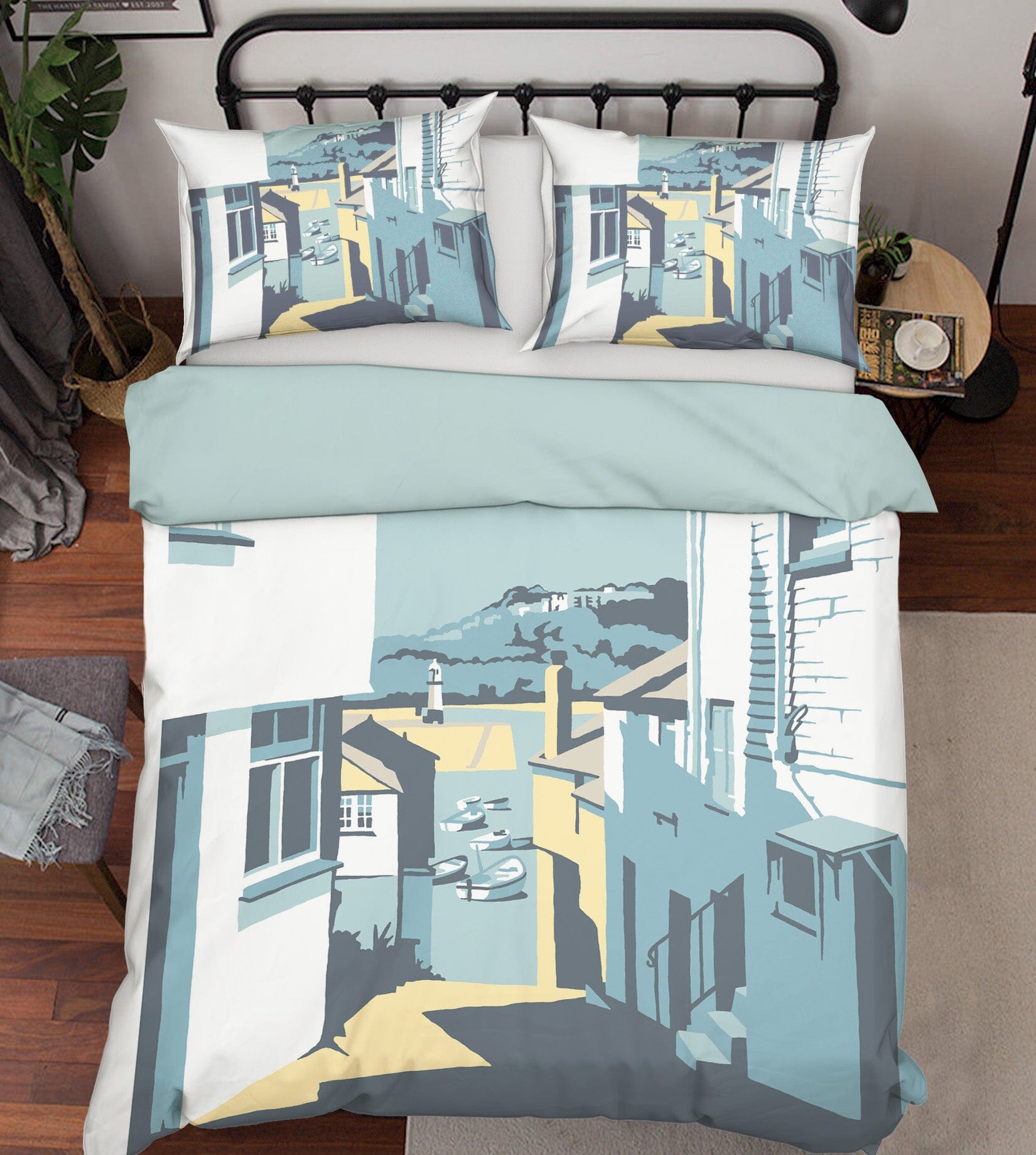 3D High Rise Street 2066 Steve Read Bedding Bed Pillowcases Quilt Quiet Covers AJ Creativity Home 