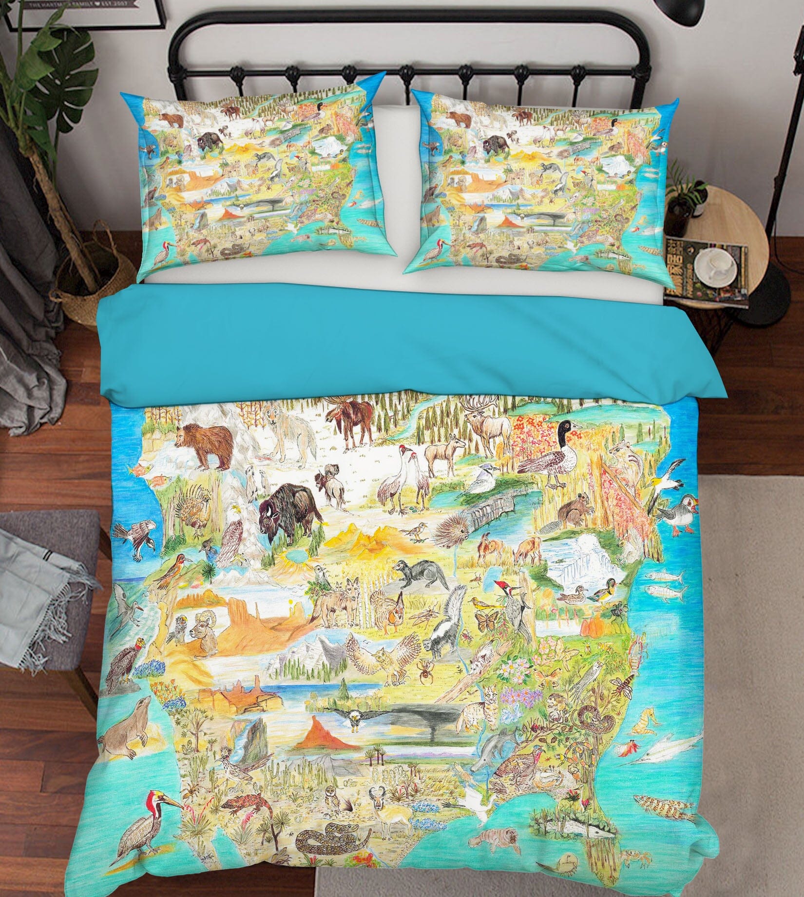 3D Animal Atlas 038 Michael Sewell Bedding Bed Pillowcases Quilt Quiet Covers AJ Creativity Home 
