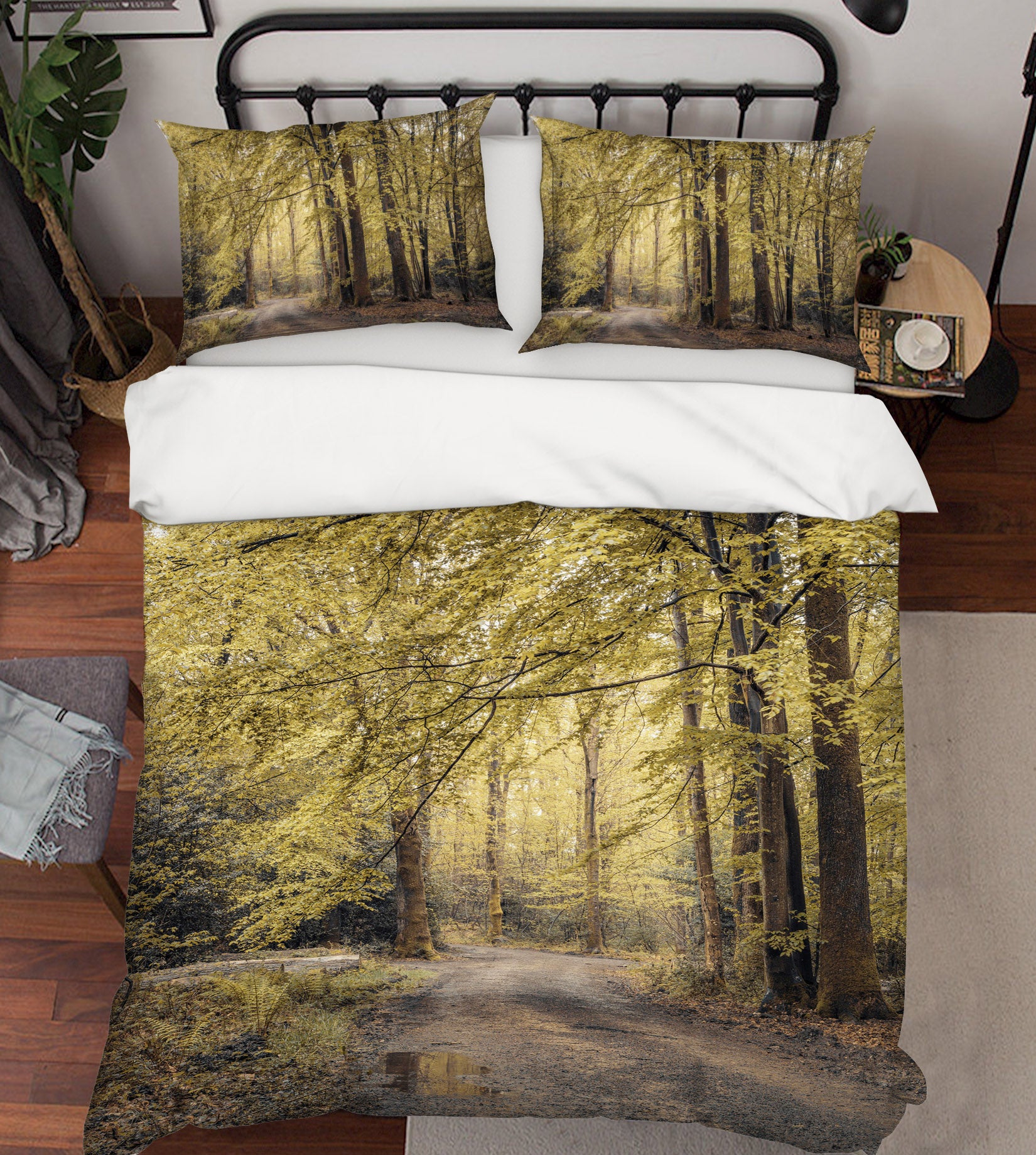 3D Green Forest 7192 Assaf Frank Bedding Bed Pillowcases Quilt Cover Duvet Cover
