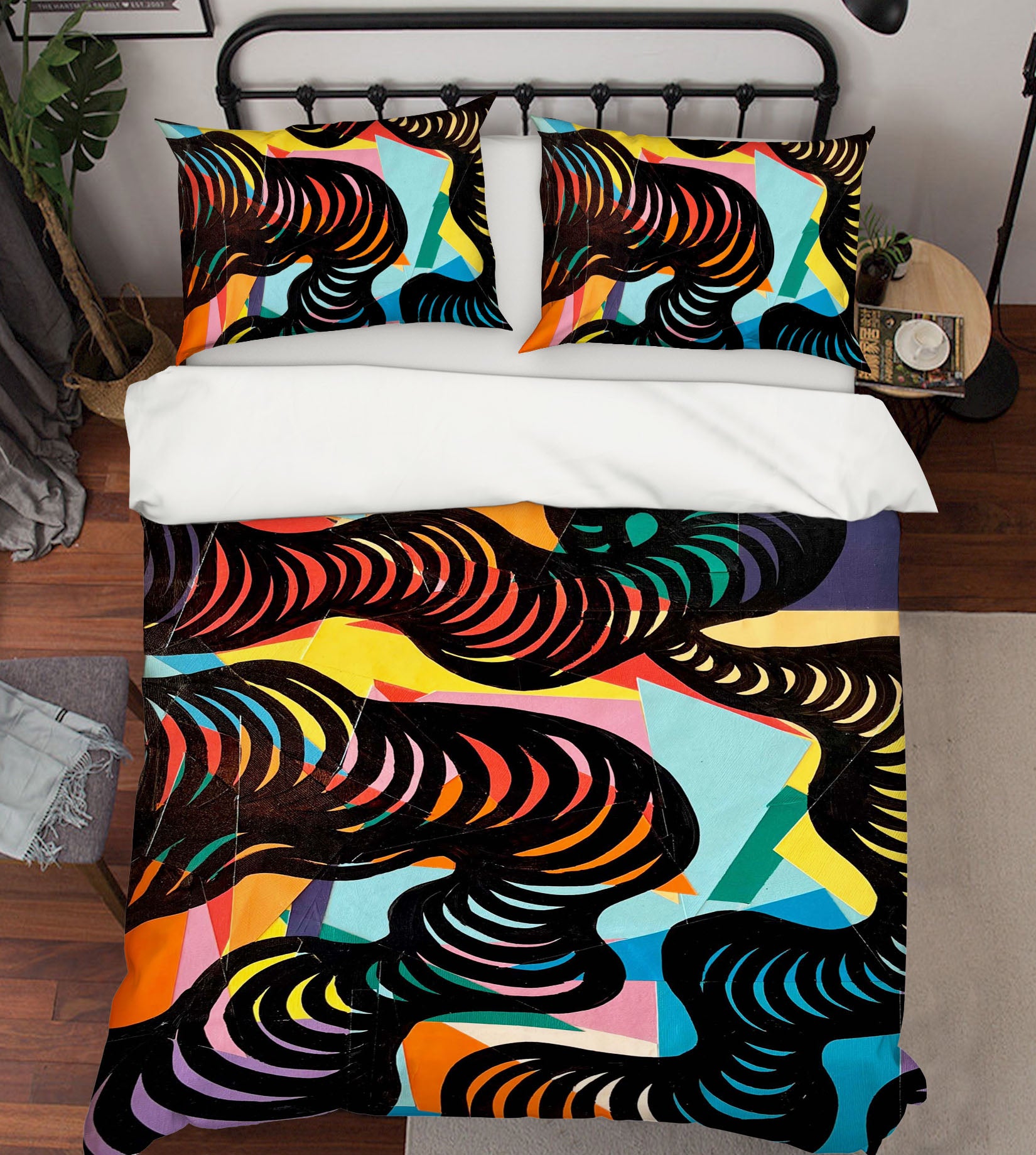 3D Triangle Circle 3040 Jacqueline Reynoso Bedding Bed Pillowcases Quilt Cover Duvet Cover