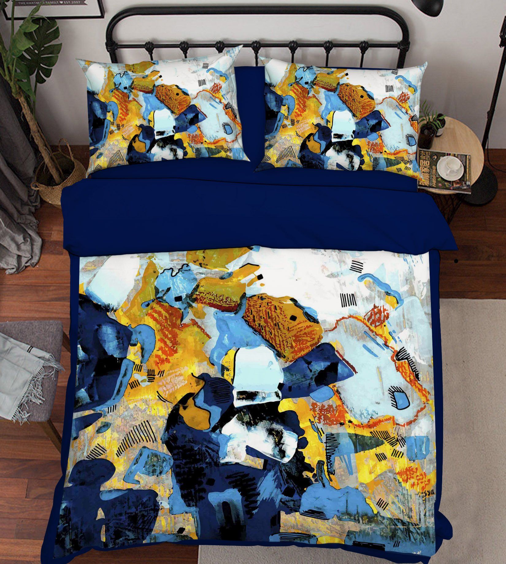 3D Abstract Painting 074 Bed Pillowcases Quilt Wallpaper AJ Wallpaper 