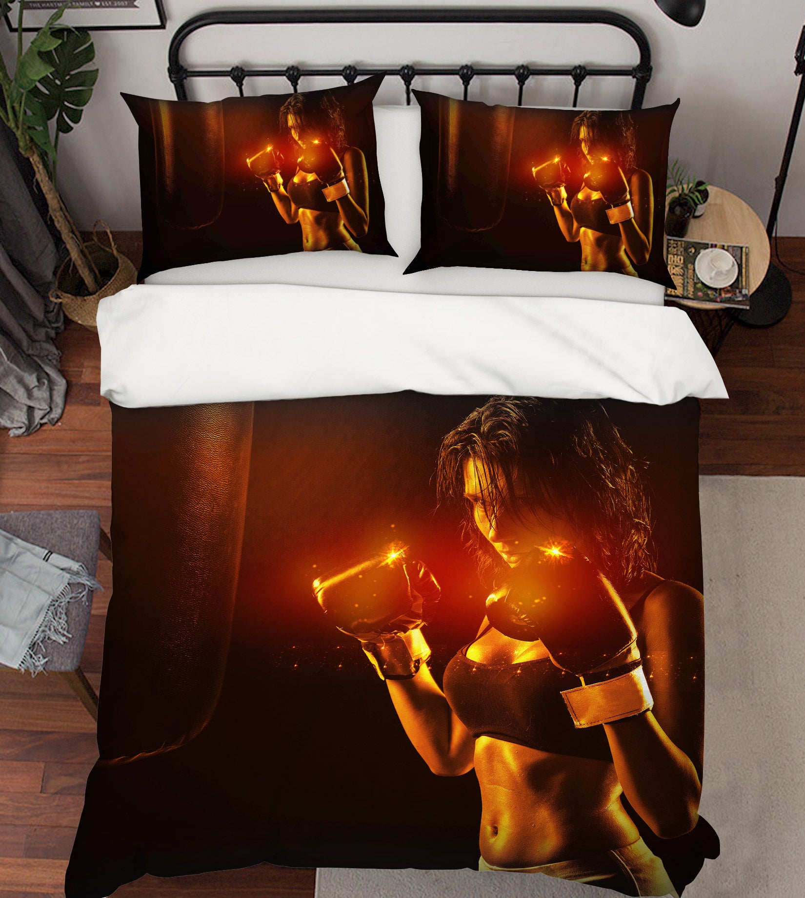 3D Boxing 14120 Bed Pillowcases Quilt