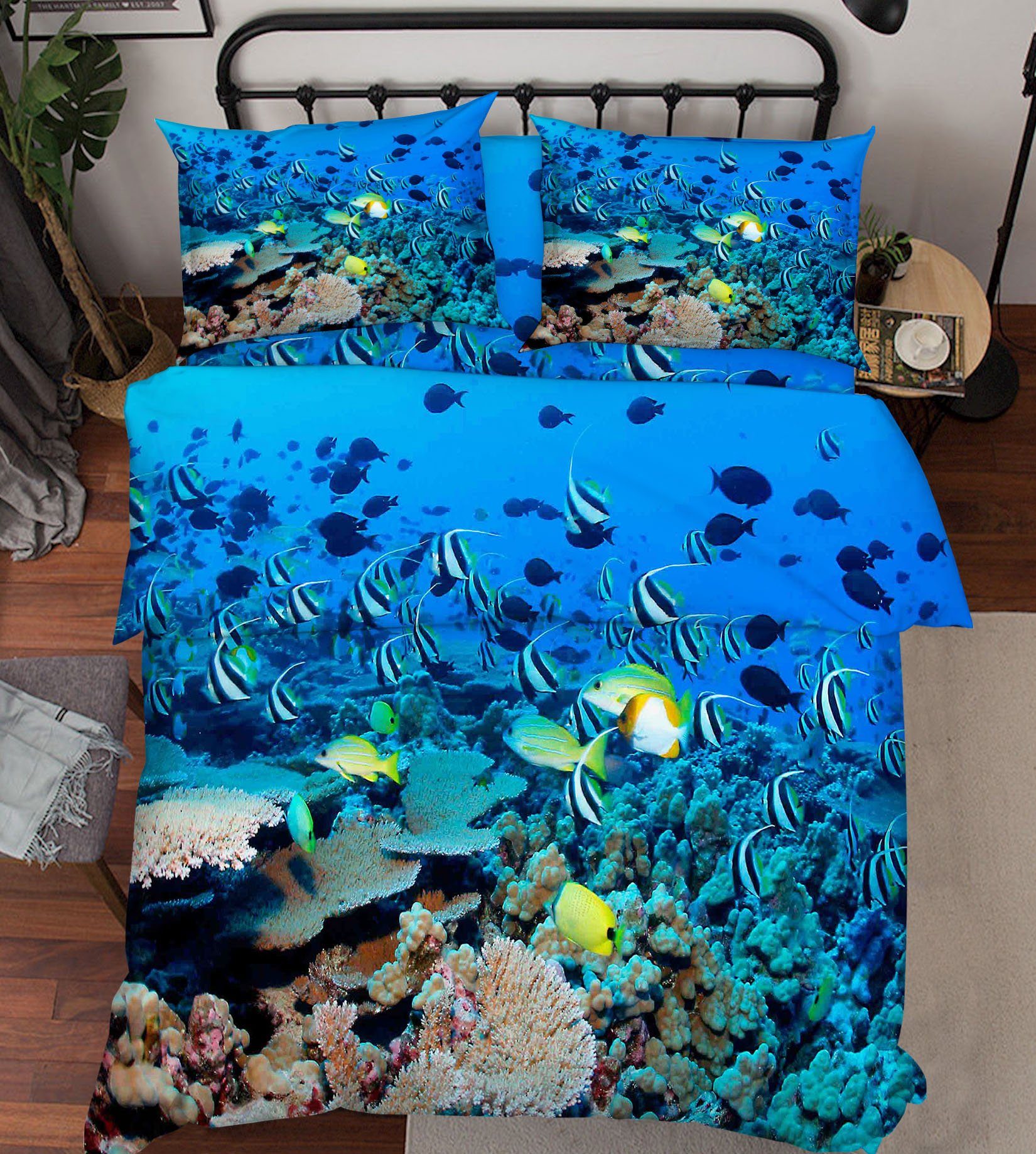 3D Blue Ocean World 110 Bed Pillowcases Quilt Wallpaper AJ Wallpaper 