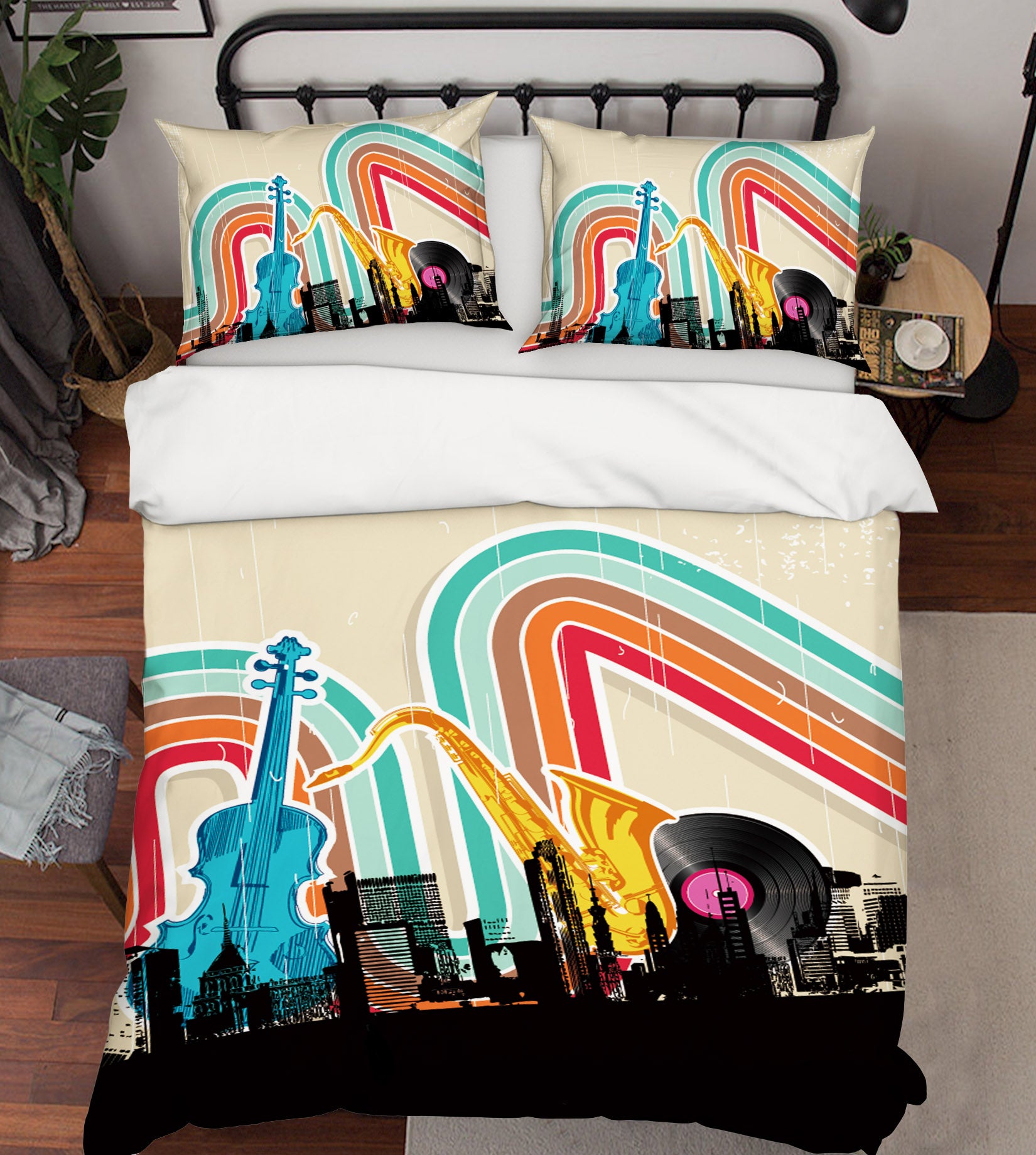 3D Musical Instrument 15050 Bed Pillowcases Quilt