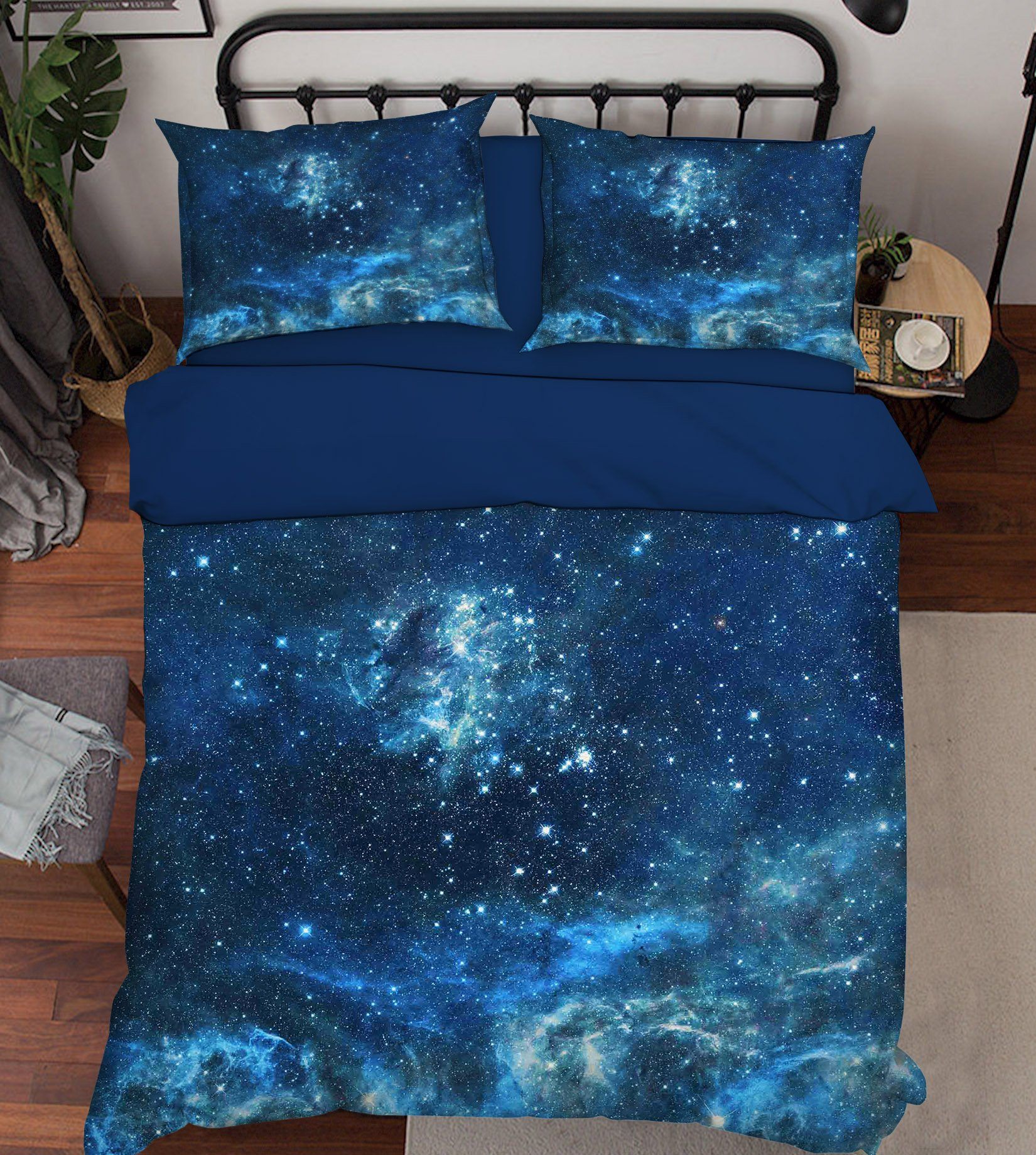 3D Blue Sky Stars 184 Bed Pillowcases Quilt Wallpaper AJ Wallpaper 