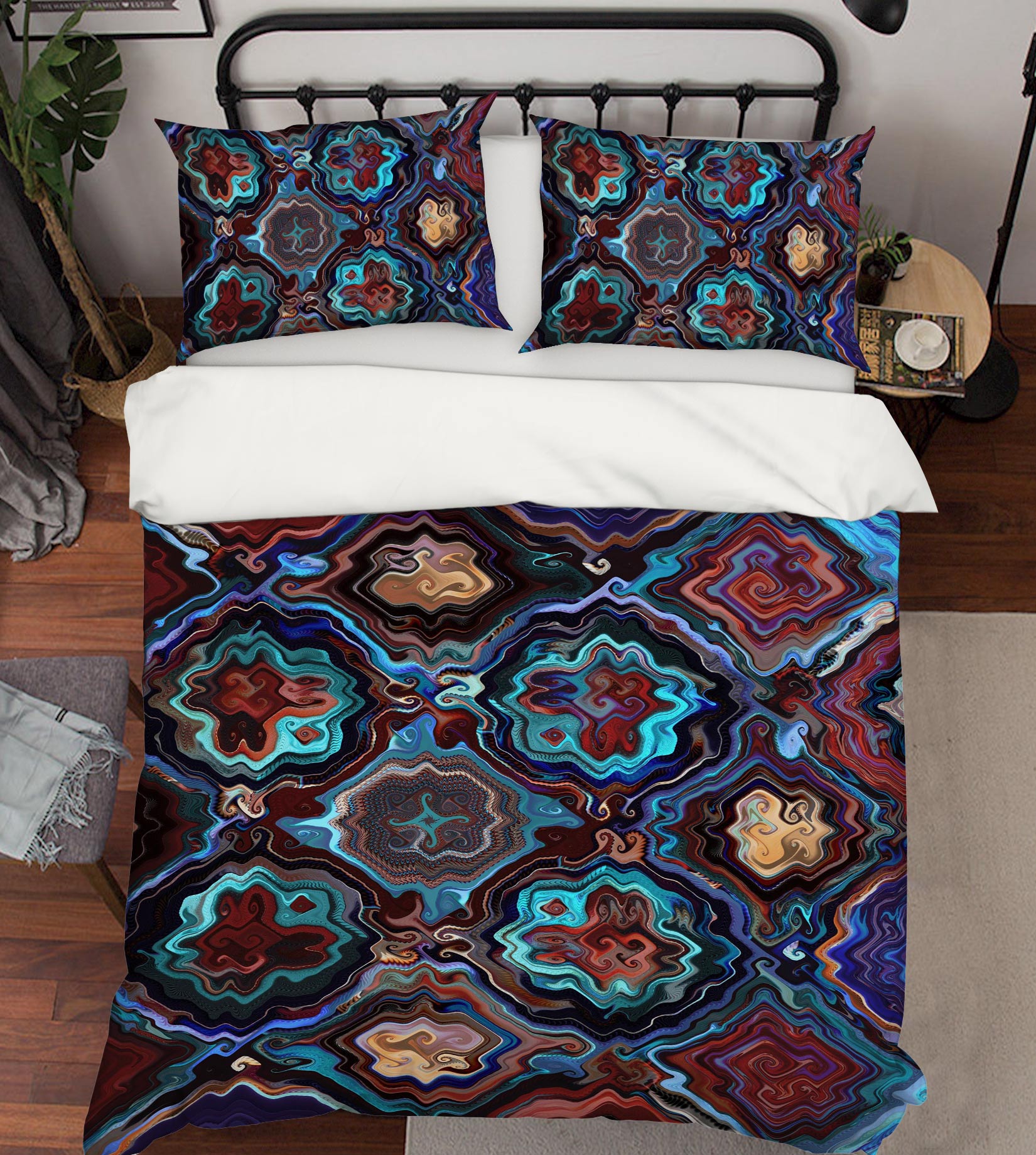 3D Texture 13207 Bed Pillowcases Quilt