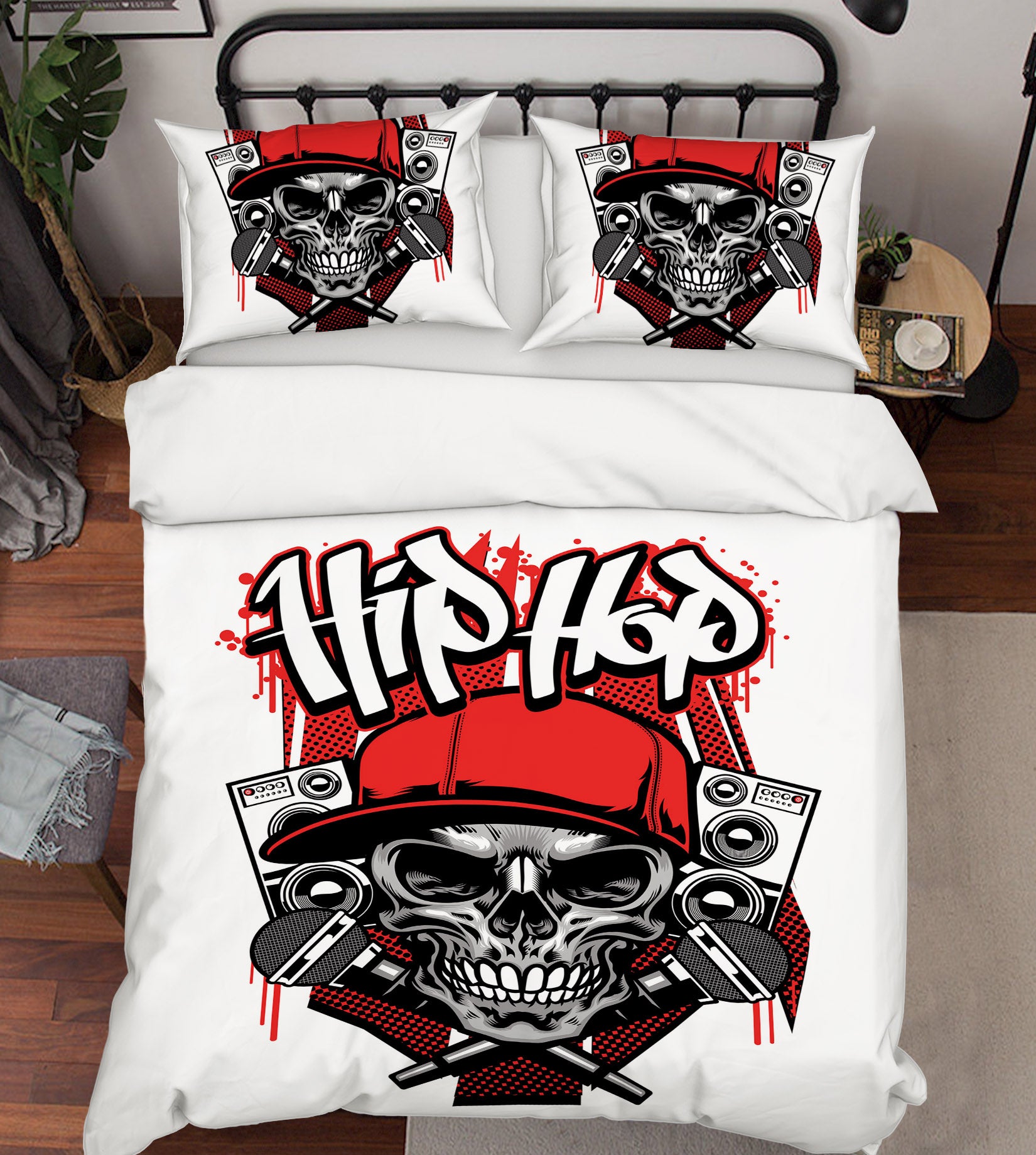 3D Skeleton 61075 Bed Pillowcases Quilt