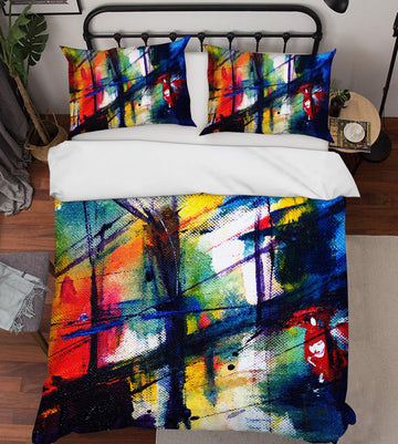 3D Abstract Colors 13017 Bed Pillowcases Quilt