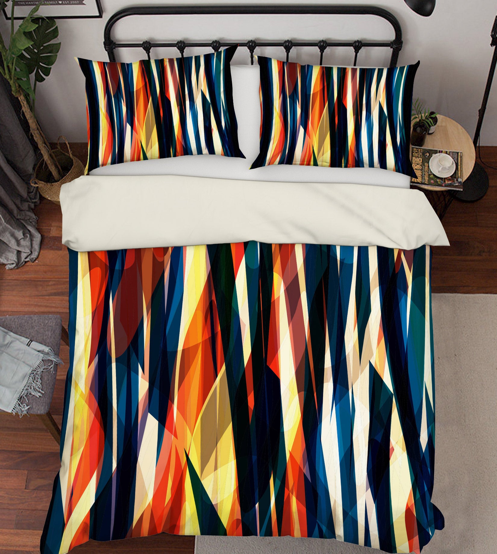3D Stripe 14039 Bed Pillowcases Quilt