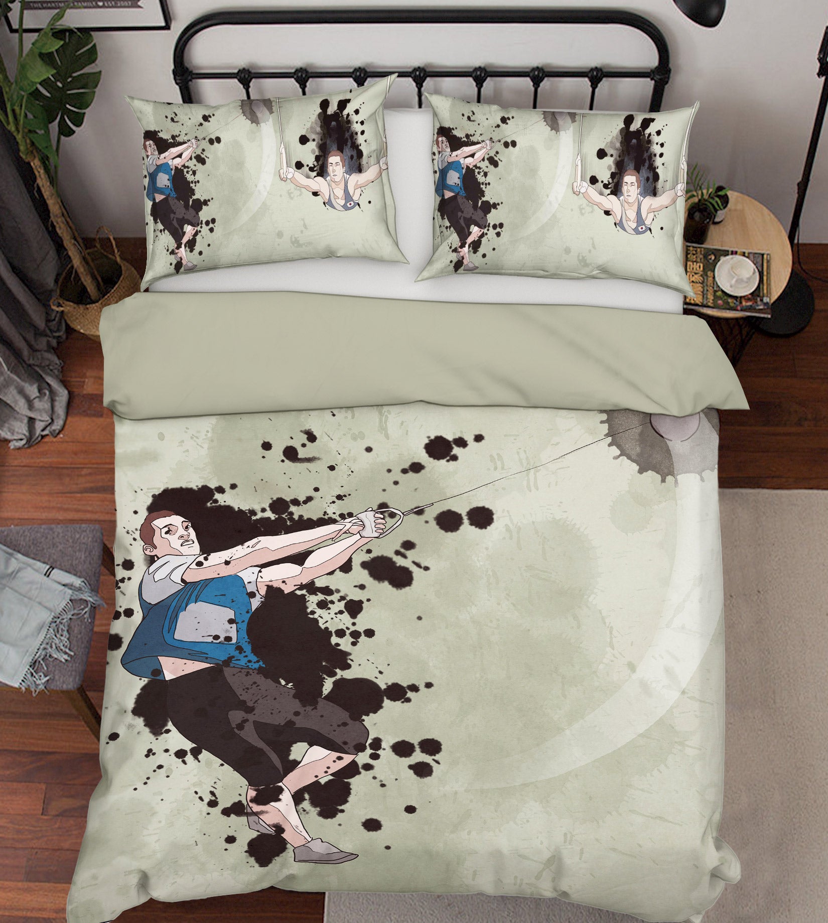3D Man Ink Dot 14102 Bed Pillowcases Quilt