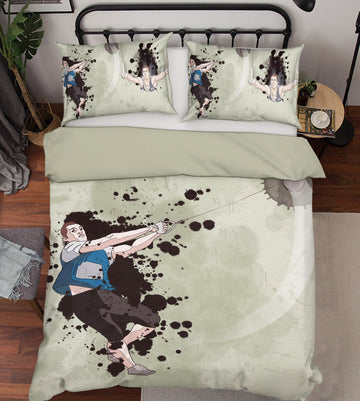 3D Man Ink Dot 14102 Bed Pillowcases Quilt