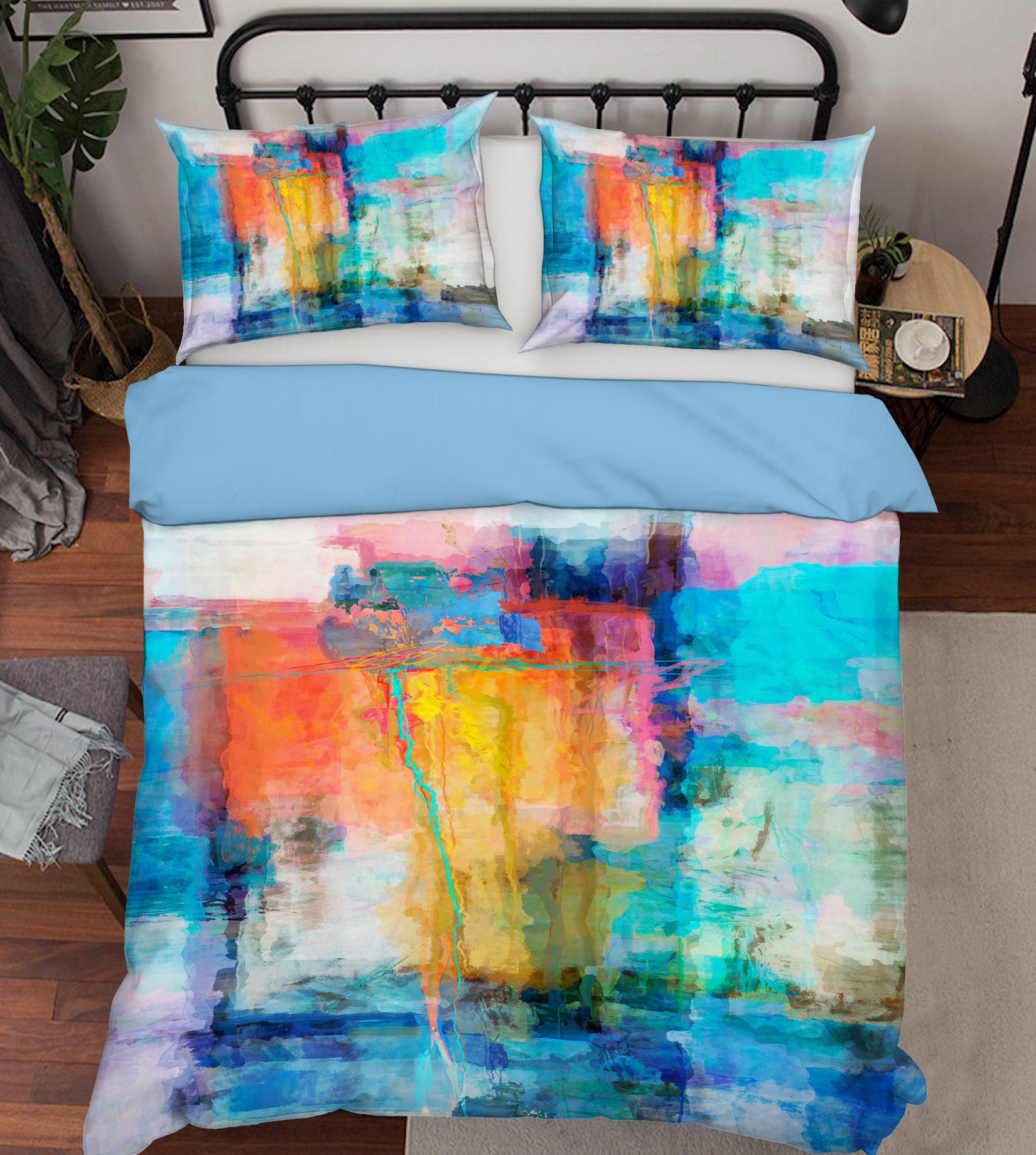 3D Yellow Pattern 1007 Michael Tienhaara Bedding Bed Pillowcases Quilt