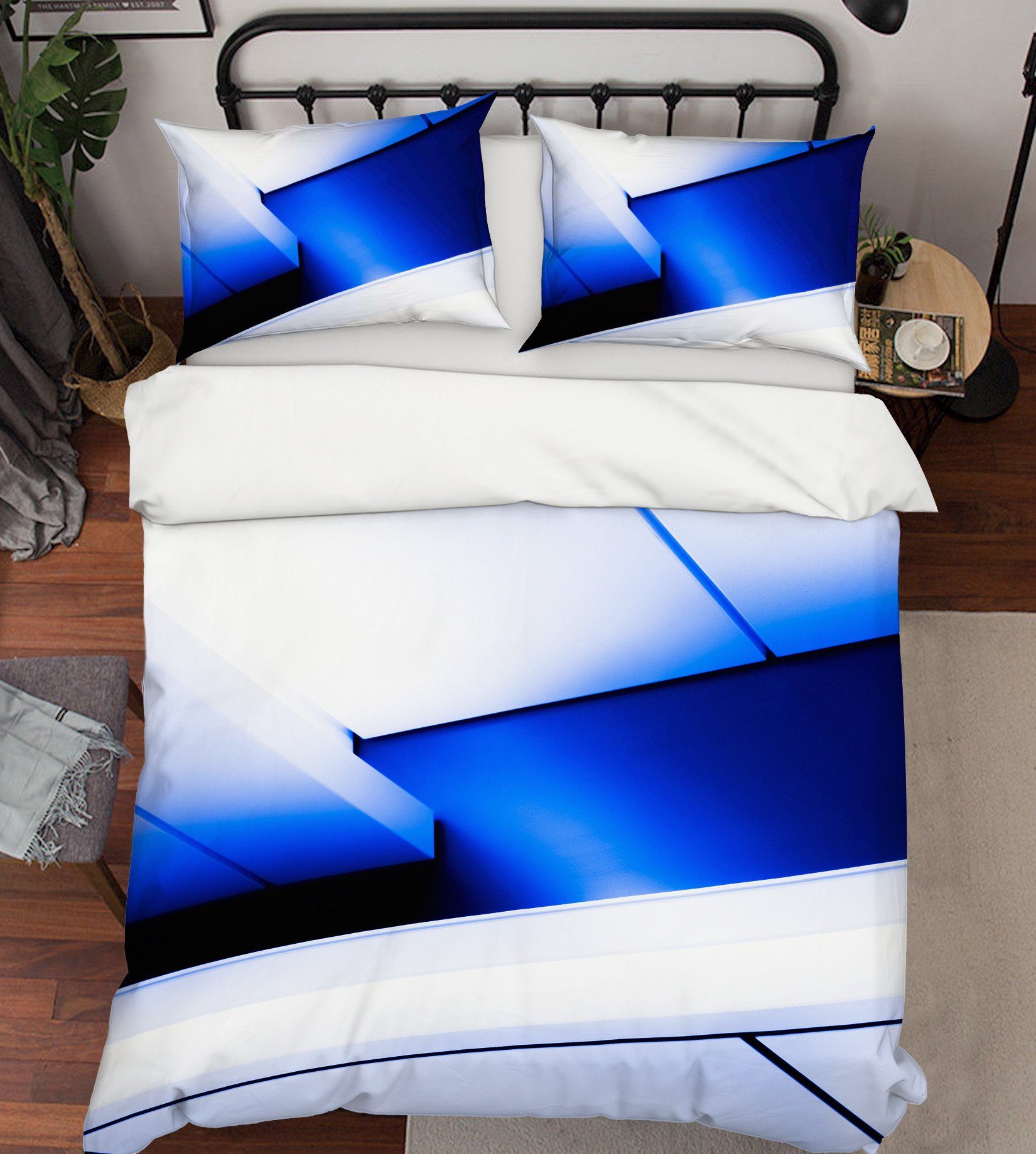 3D Bright Blue 2017 Noirblanc777 Bedding Bed Pillowcases Quilt Quiet Covers AJ Creativity Home 