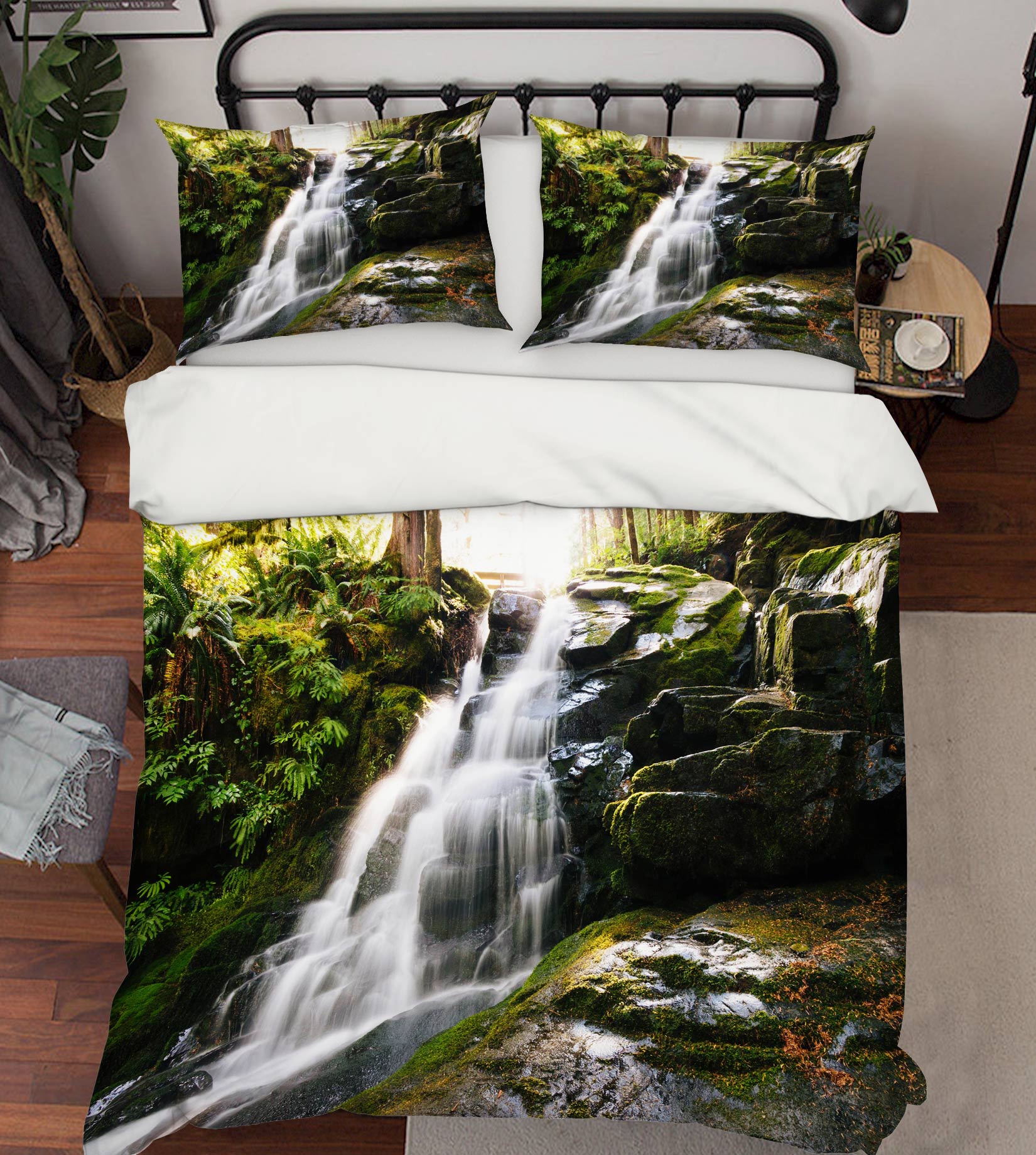 3D Mountain Willow 59137 Bed Pillowcases Quilt