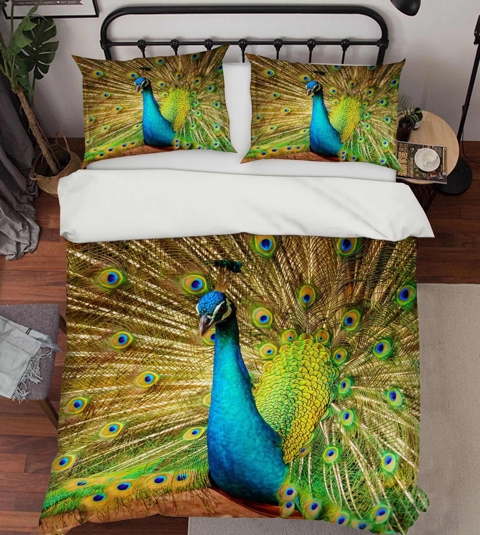 3D Peacock 60001 Bed Pillowcases Quilt