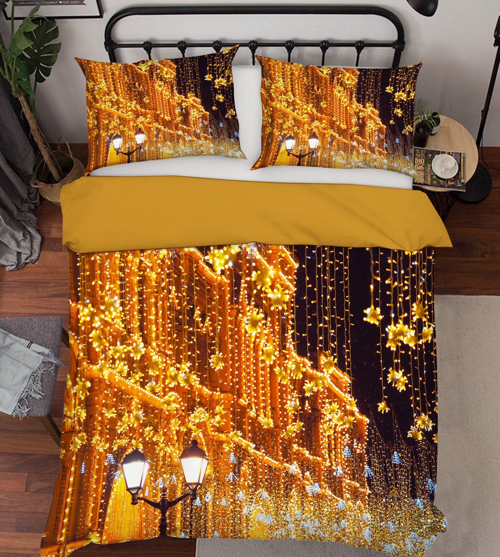 3D Architectural String Lights 51013 Christmas Quilt Duvet Cover Xmas Bed Pillowcases