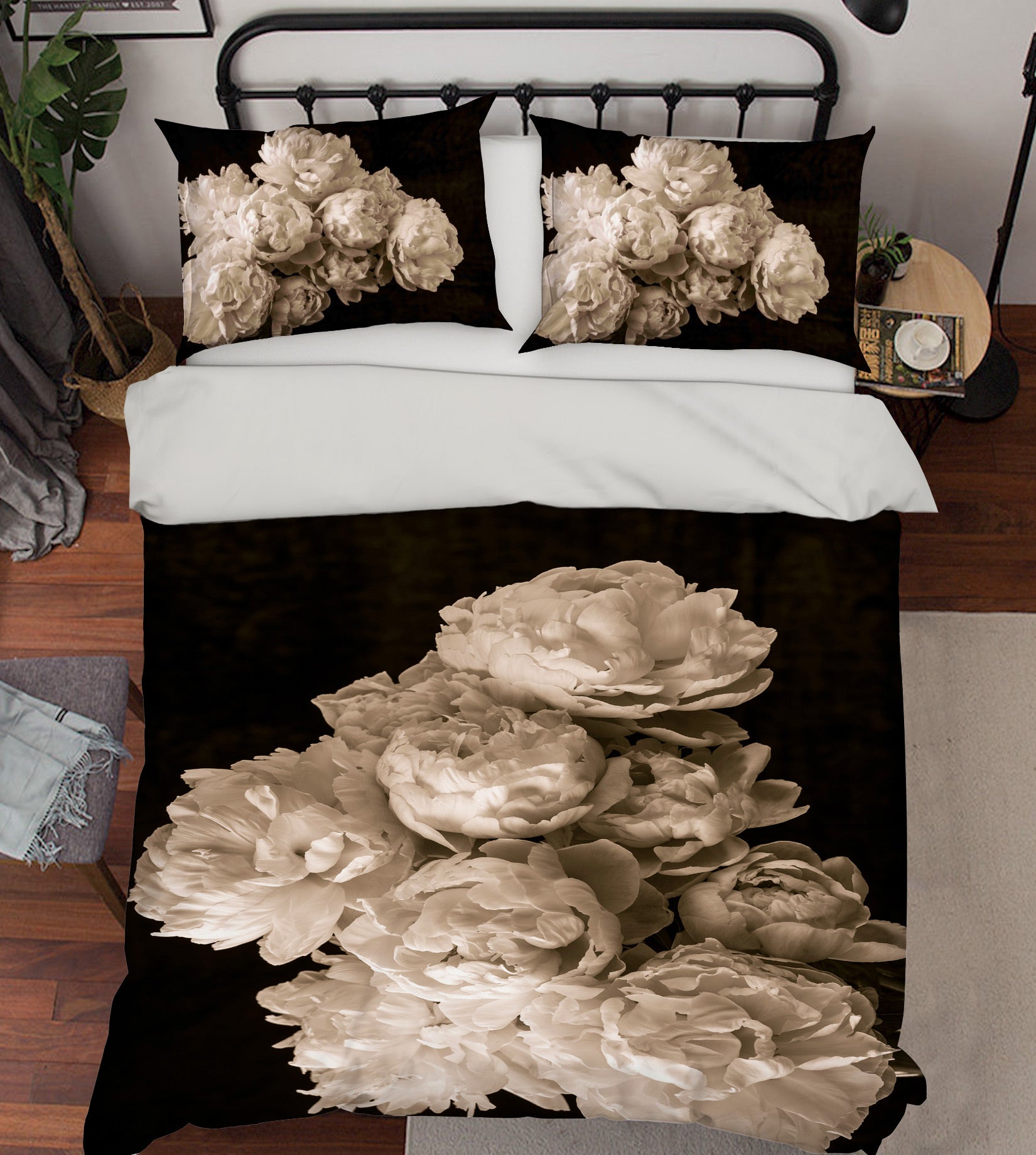 3D Gray Flower 6924 Assaf Frank Bedding Bed Pillowcases Quilt Cover Duvet Cover