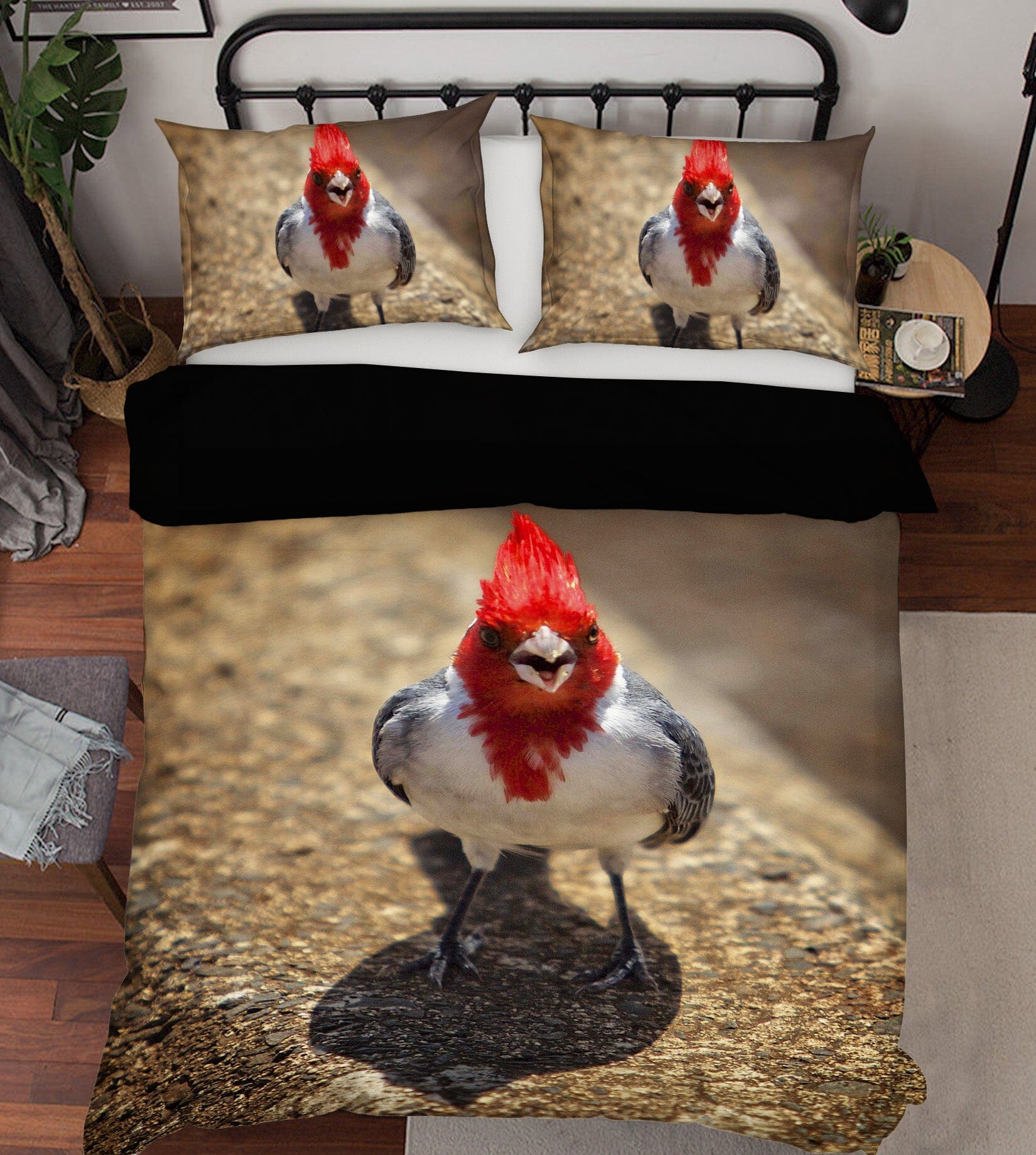 3D Red Crown 2127 Kathy Barefield Bedding Bed Pillowcases Quilt Quiet Covers AJ Creativity Home 