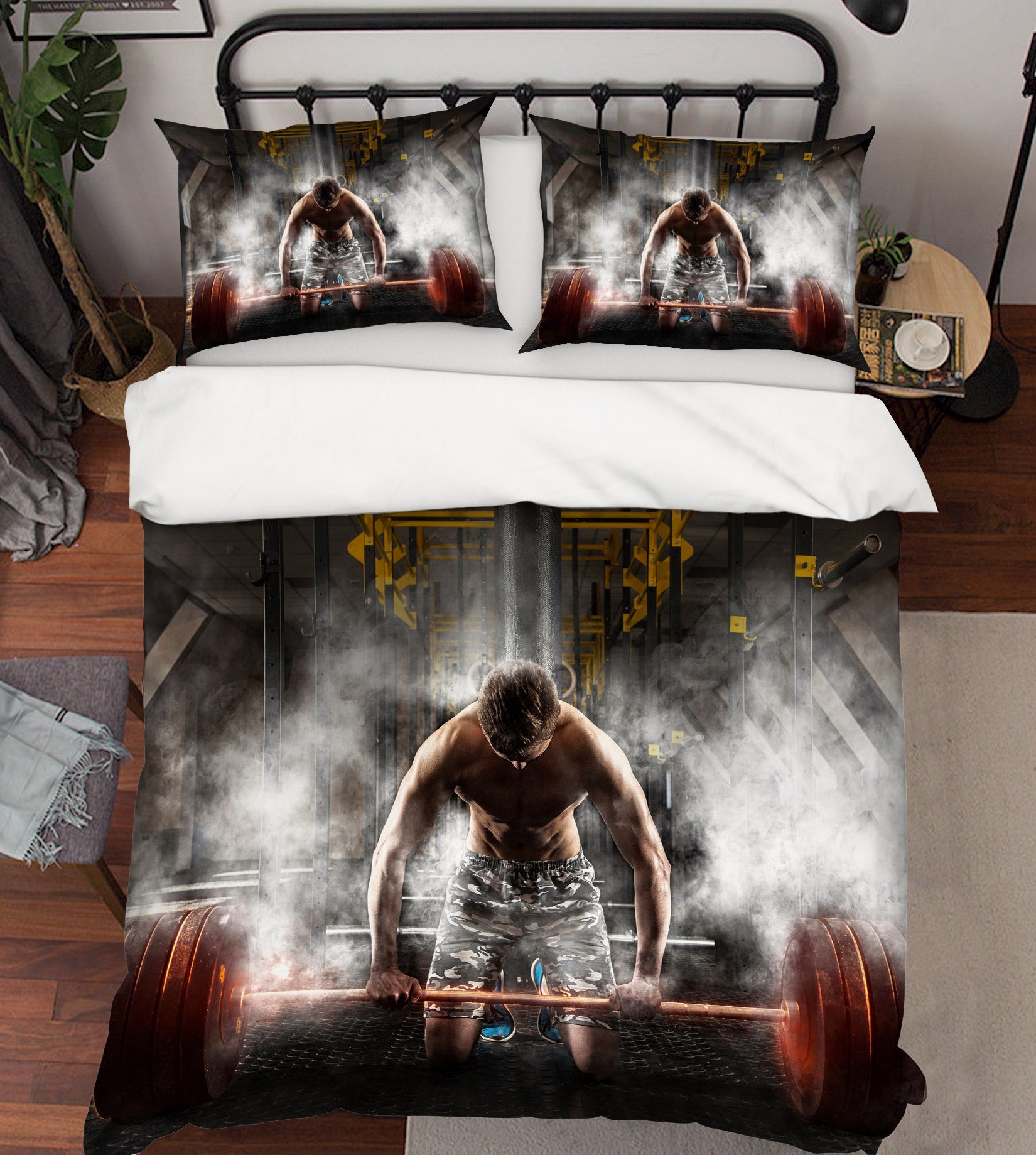 3D Weightlifting 14185 Bed Pillowcases Quilt