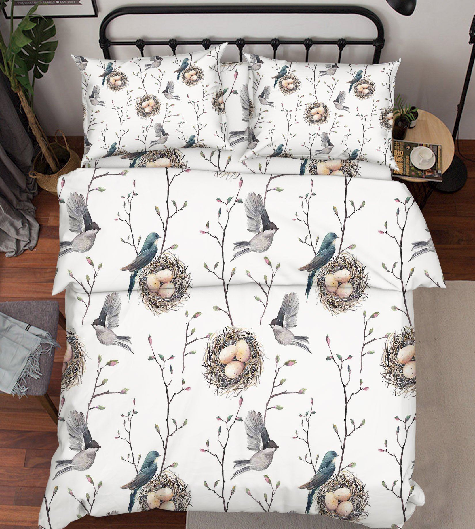 3D Birds Nest Eggs 65 Bed Pillowcases Quilt Wallpaper AJ Wallpaper 