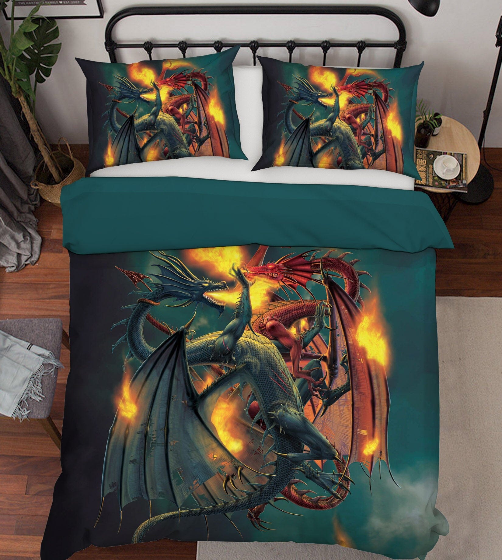 3D Clash Of The Titans 031 Bed Pillowcases Quilt Exclusive Designer Vincent Quiet Covers AJ Creativity Home 