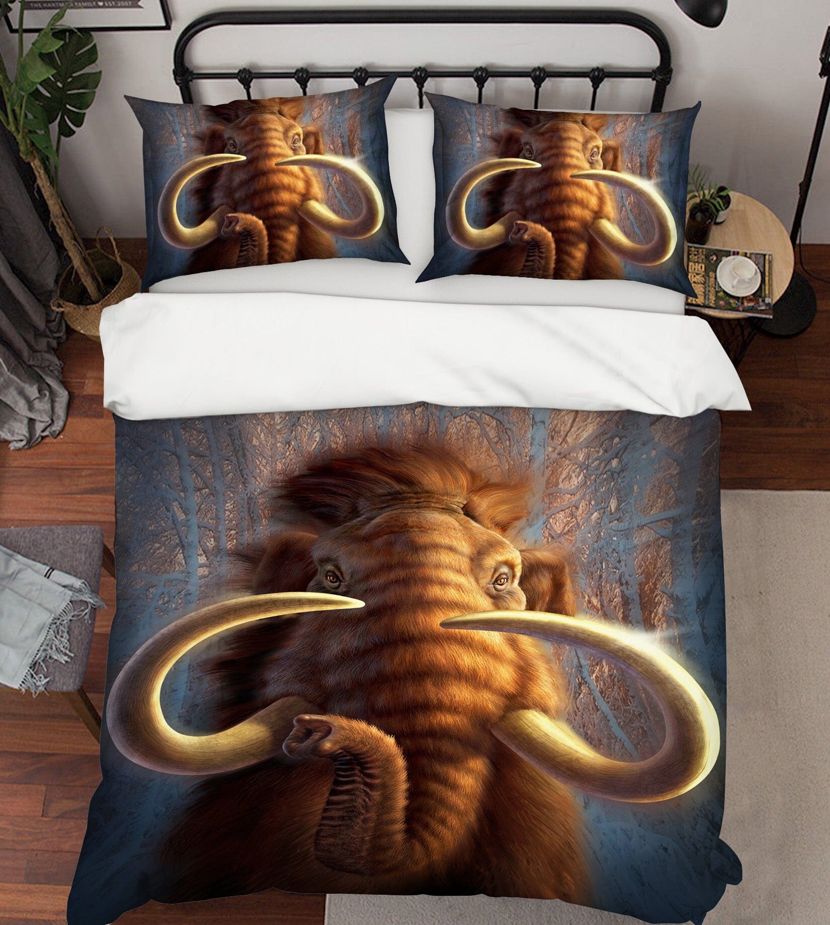 3D Mammoth 2127 Jerry LoFaro bedding Bed Pillowcases Quilt Quiet Covers AJ Creativity Home 