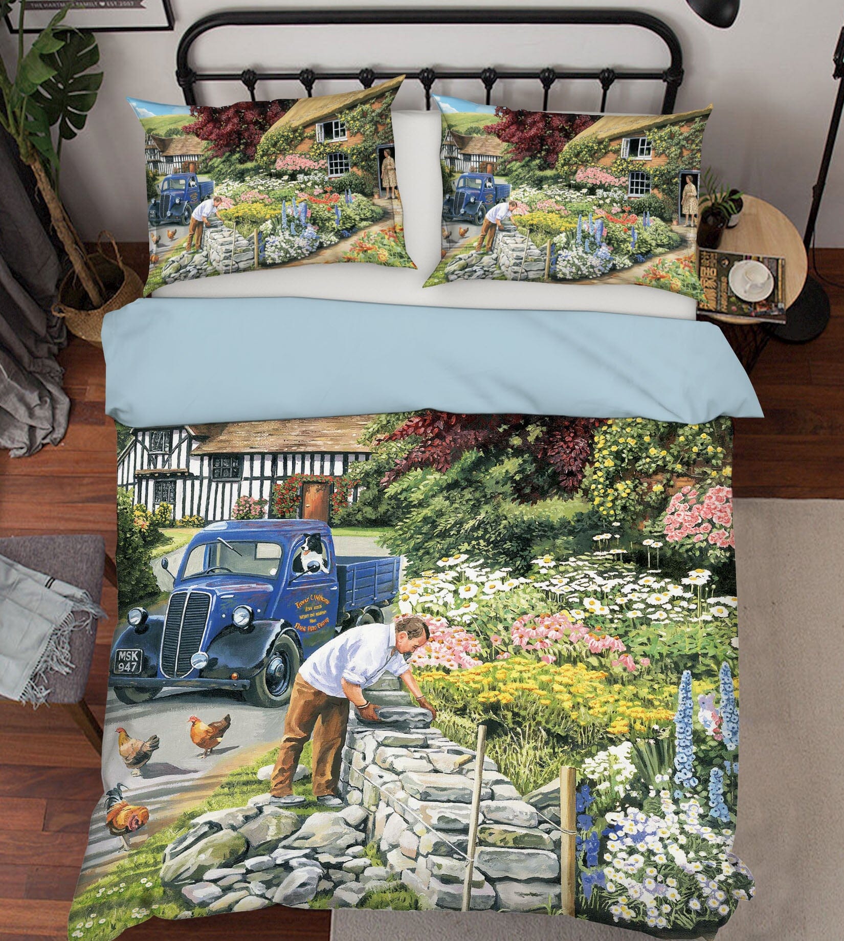 3D Drystone Walling 2022 Trevor Mitchell bedding Bed Pillowcases Quilt Quiet Covers AJ Creativity Home 