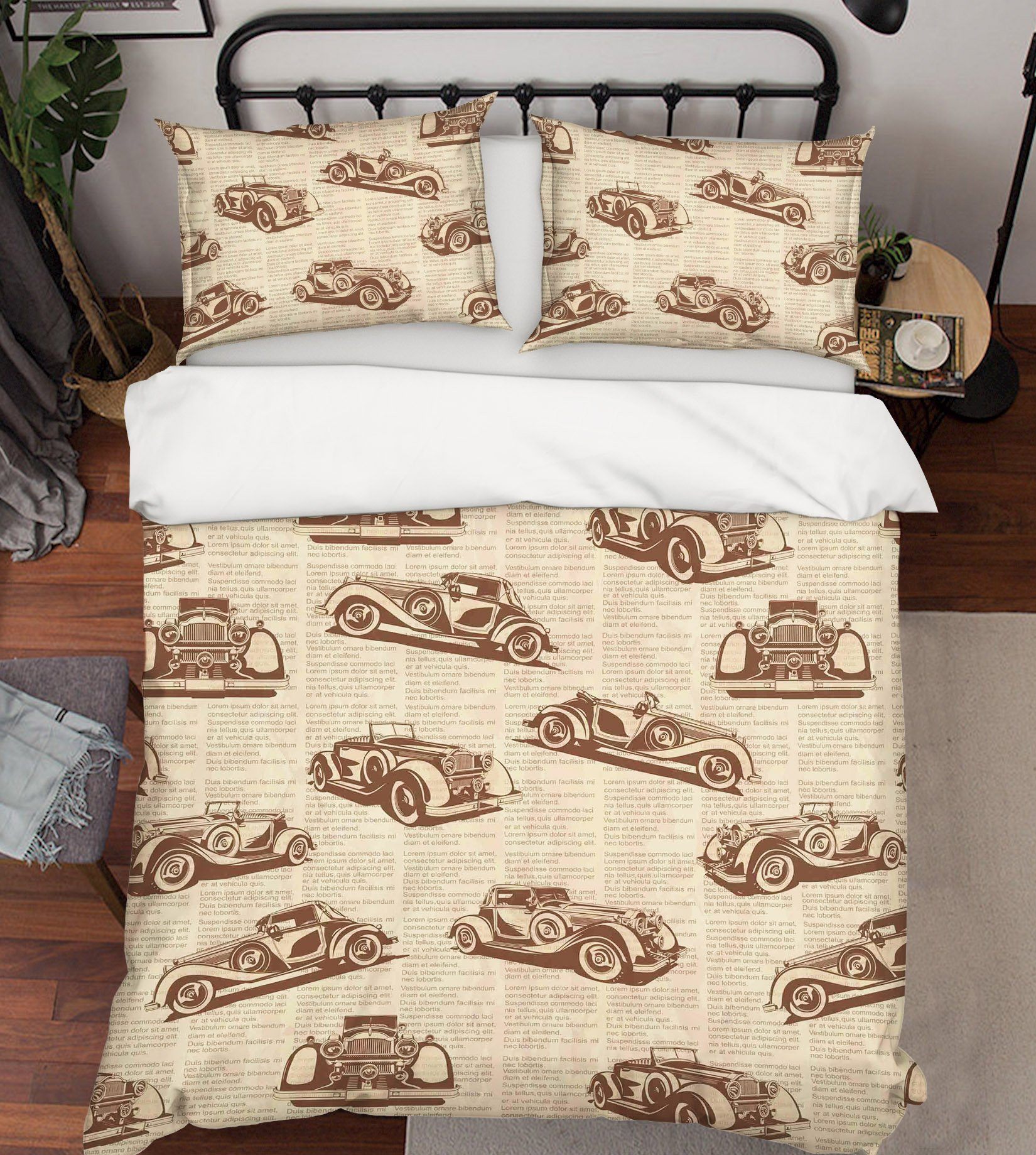3D Luxury Car 055 Bed Pillowcases Quilt Wallpaper AJ Wallpaper 
