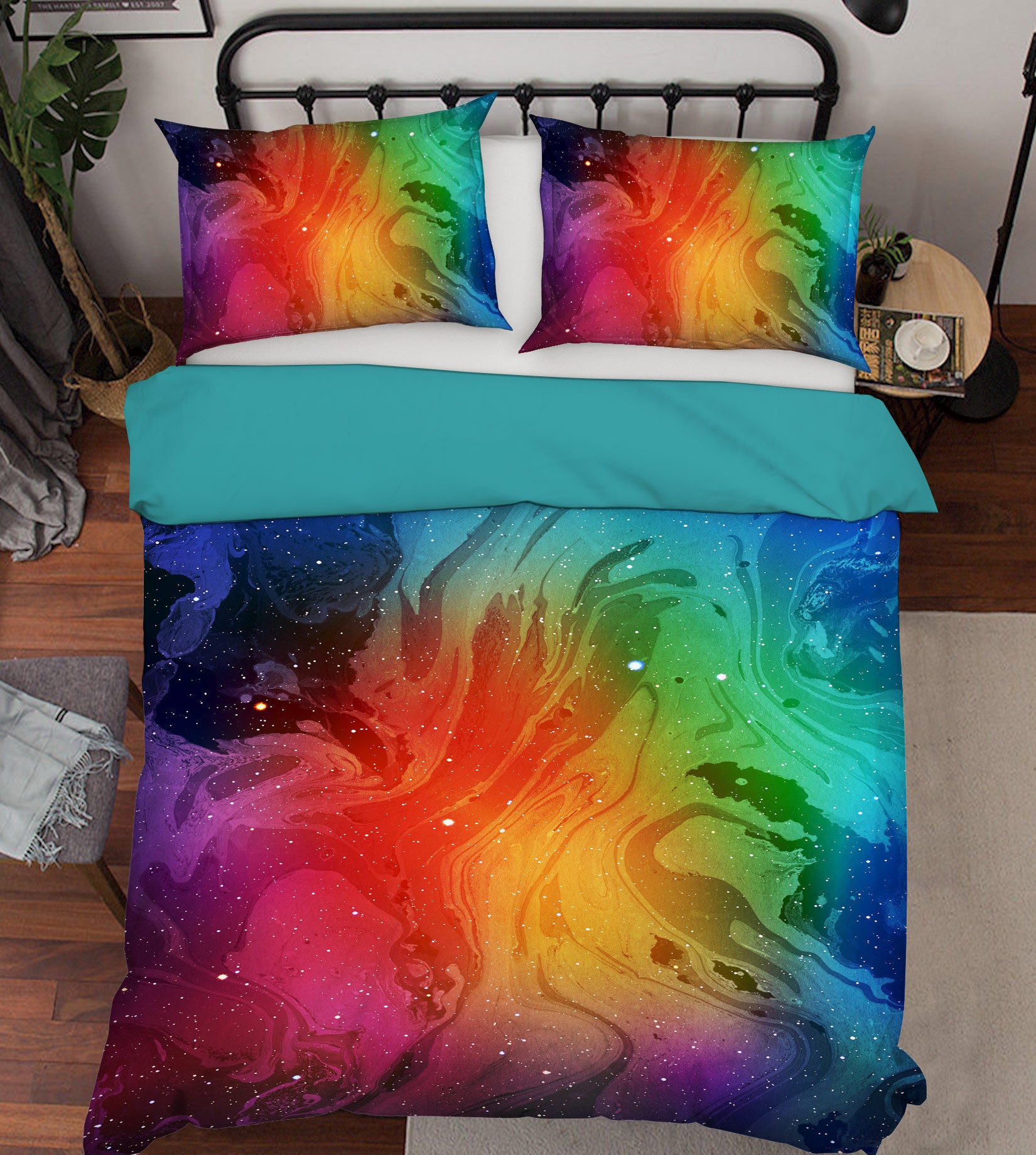 3D Colorful 16107 Bed Pillowcases Quilt