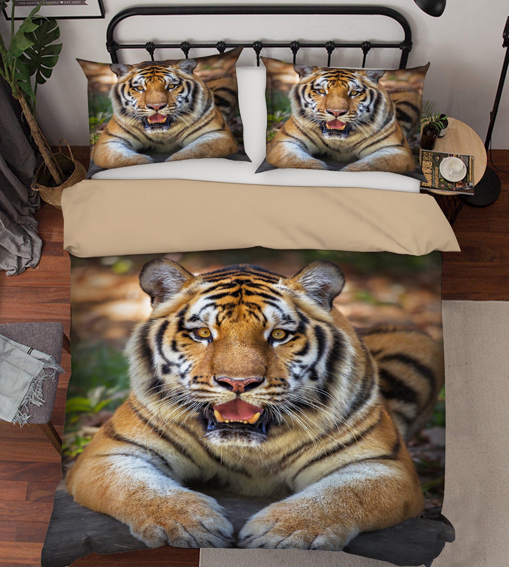 3D Tiger 60053 Bed Pillowcases Quilt