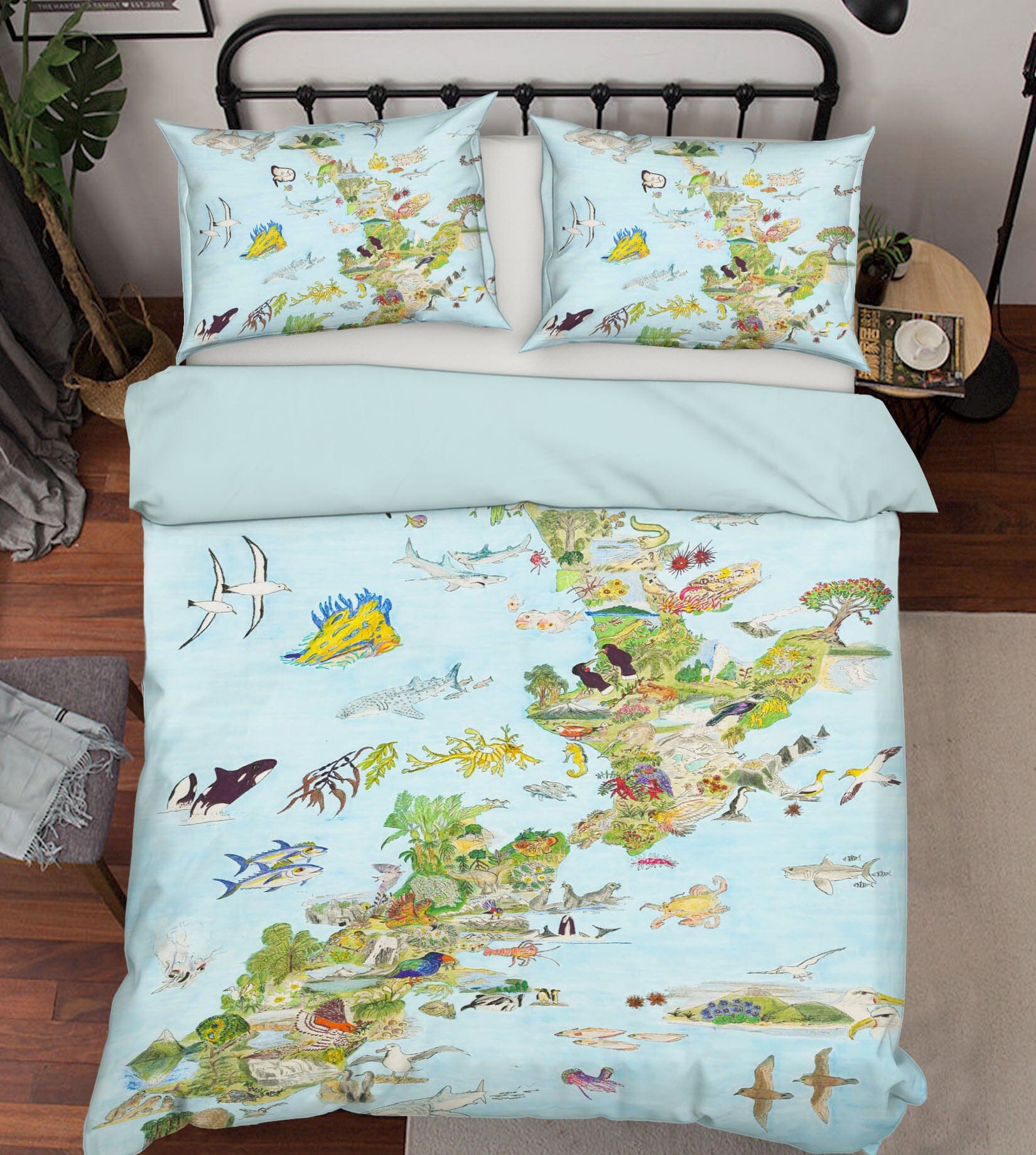 3D Animal Forest 032 Michael Sewell Bedding Bed Pillowcases Quilt Quiet Covers AJ Creativity Home 