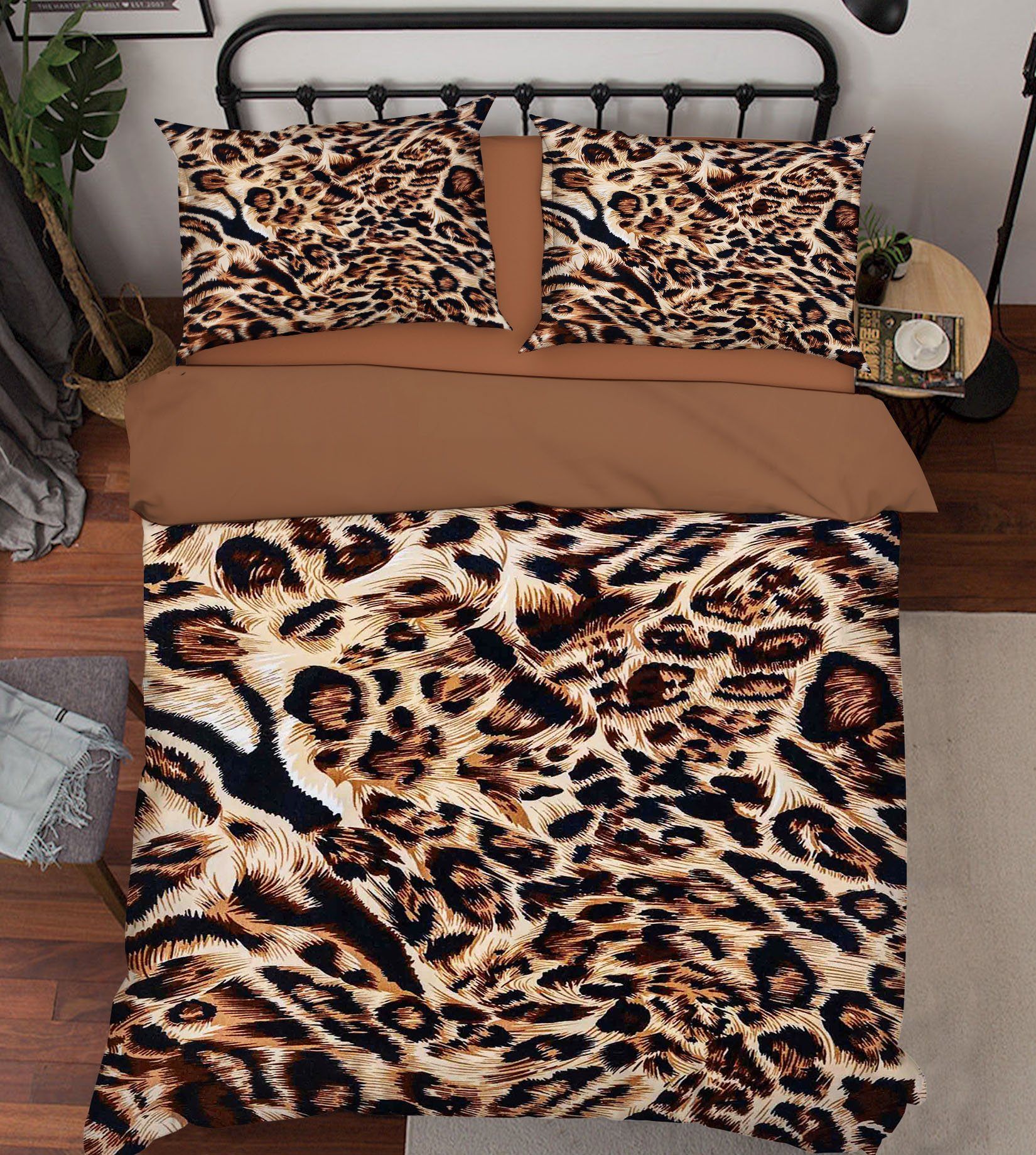 3D Leopard Fur Pattern 262 Bed Pillowcases Quilt Wallpaper AJ Wallpaper 
