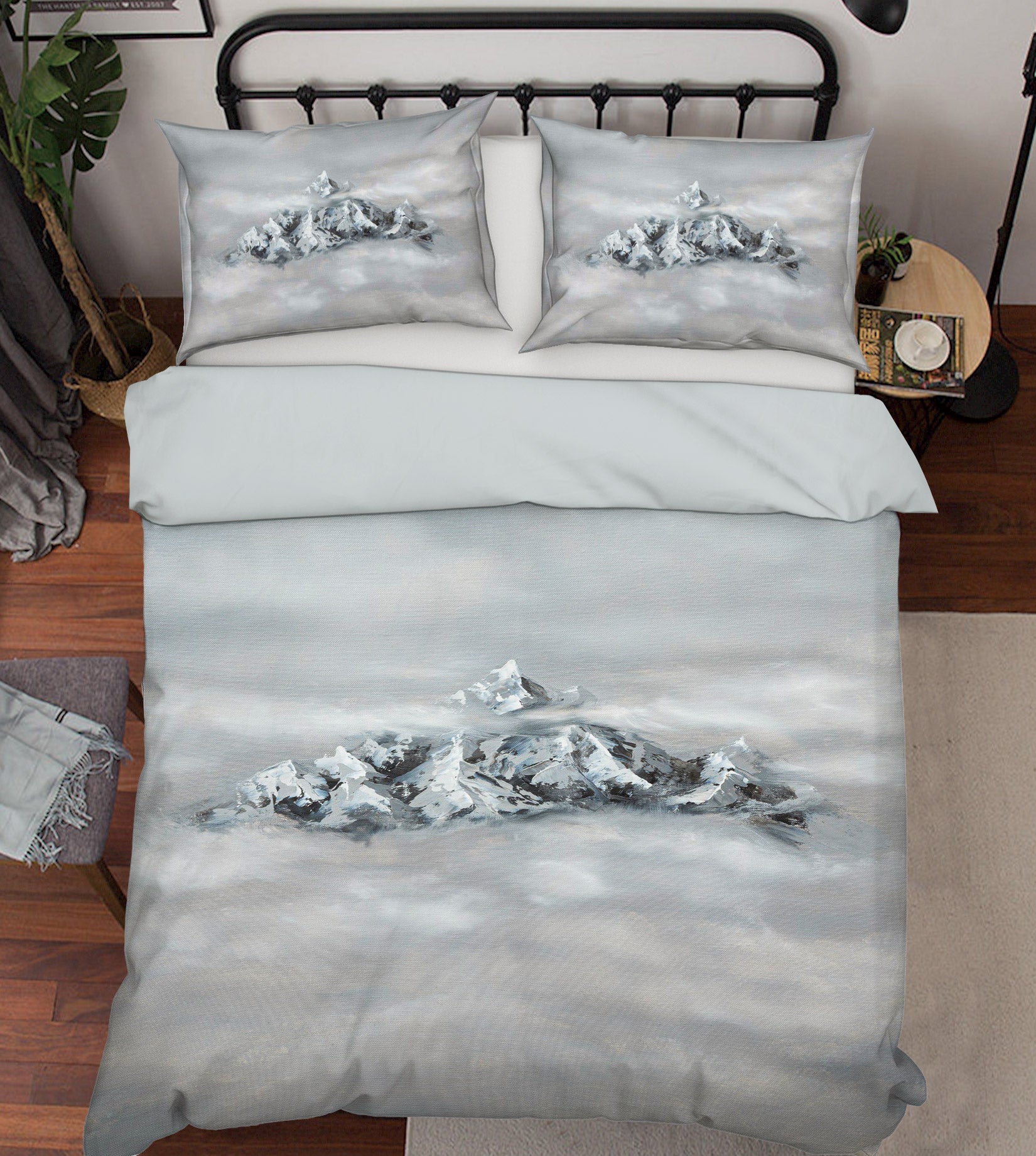 3D Fog Mountain Peak 1766 Marina Zotova Bedding Bed Pillowcases Quilt