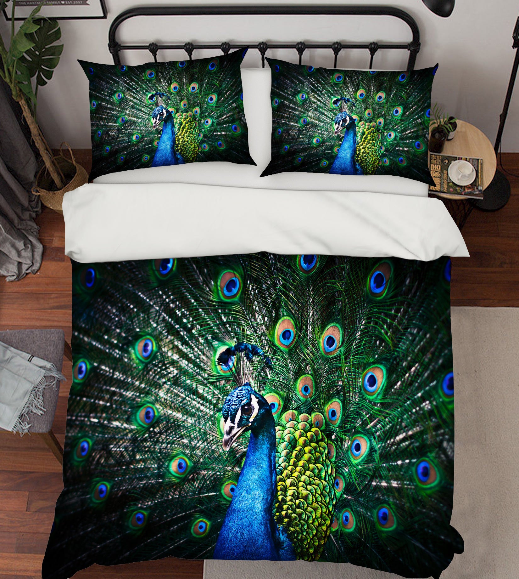 3D Peacock 59211 Bed Pillowcases Quilt