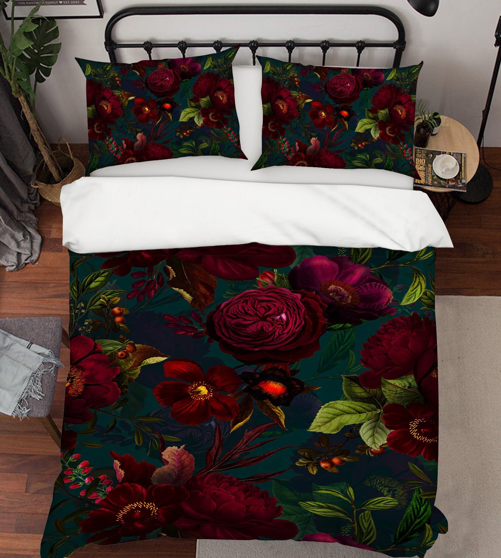 3D Red Flower Growing 182 Uta Naumann Bedding Bed Pillowcases Quilt Quiet Covers AJ Creativity Home 