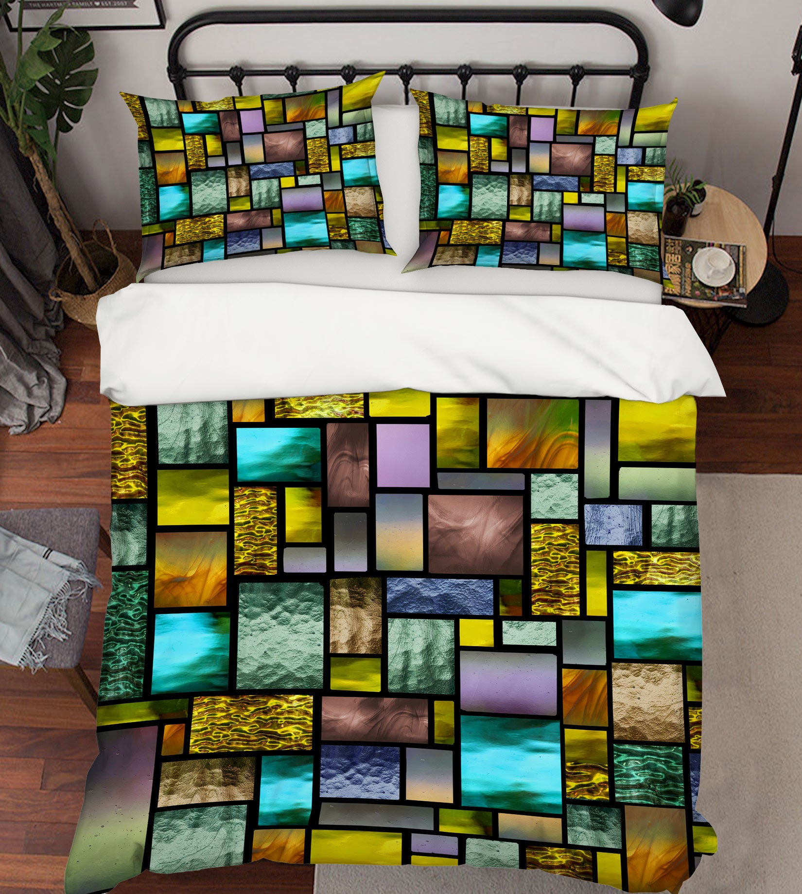 3D Green Lump 13178 Bed Pillowcases Quilt