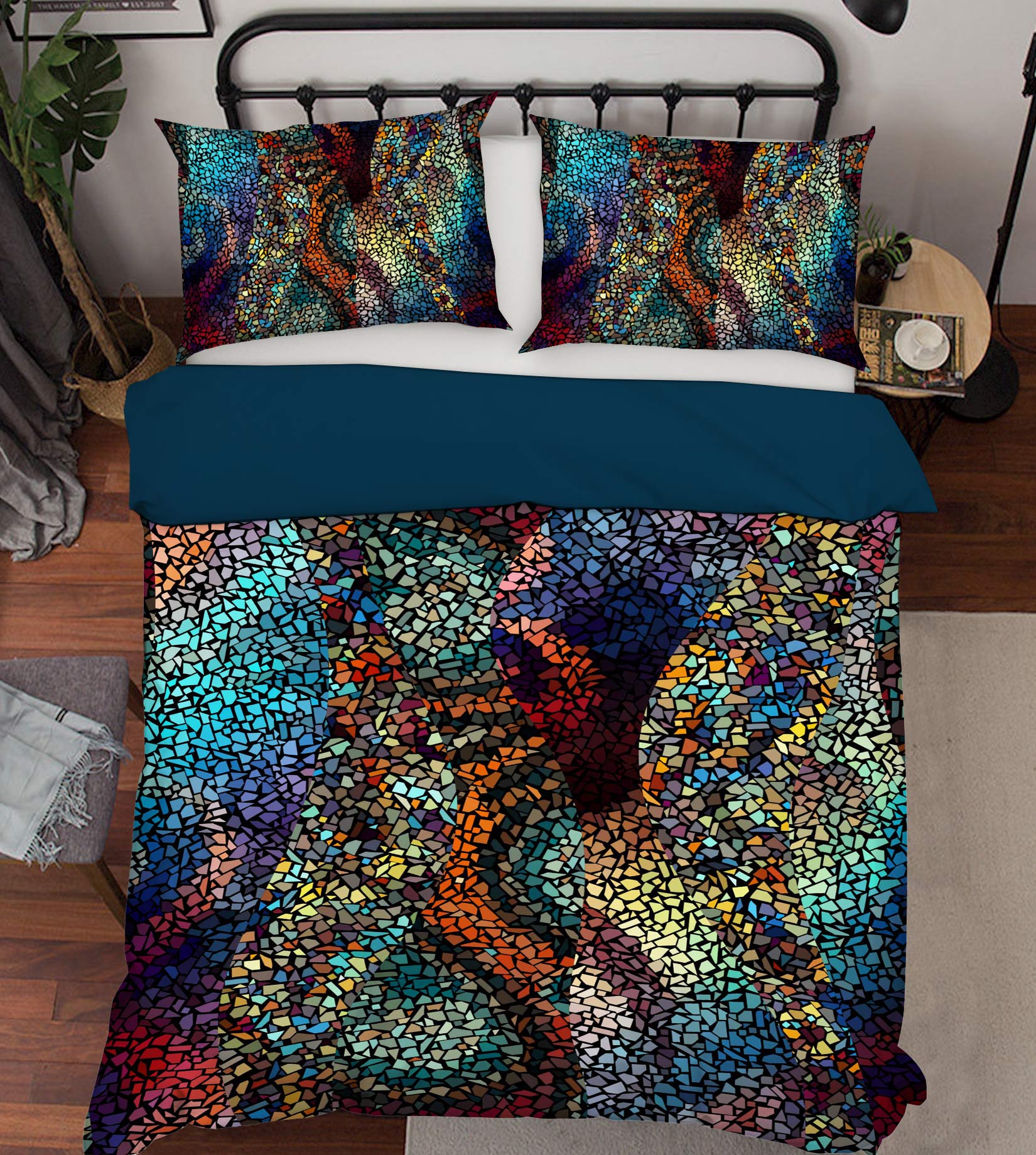 3D Color Patch 13218 Bed Pillowcases Quilt