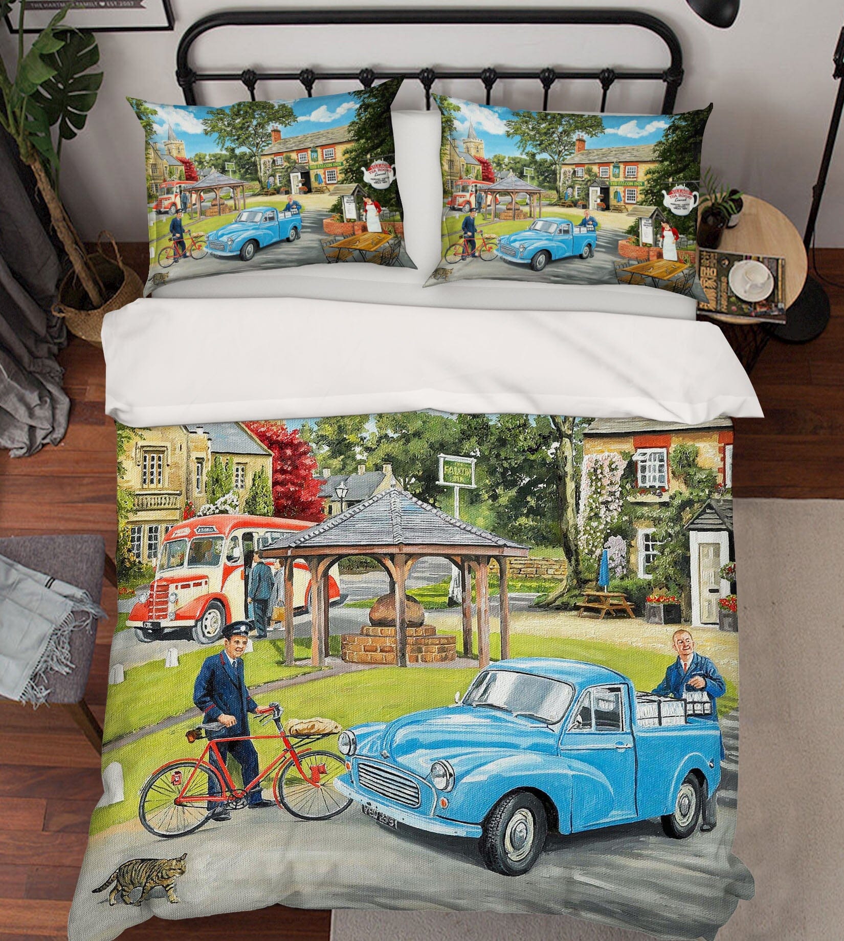 3D The Village Tearooms 2076 Trevor Mitchell bedding Bed Pillowcases Quilt Quiet Covers AJ Creativity Home 