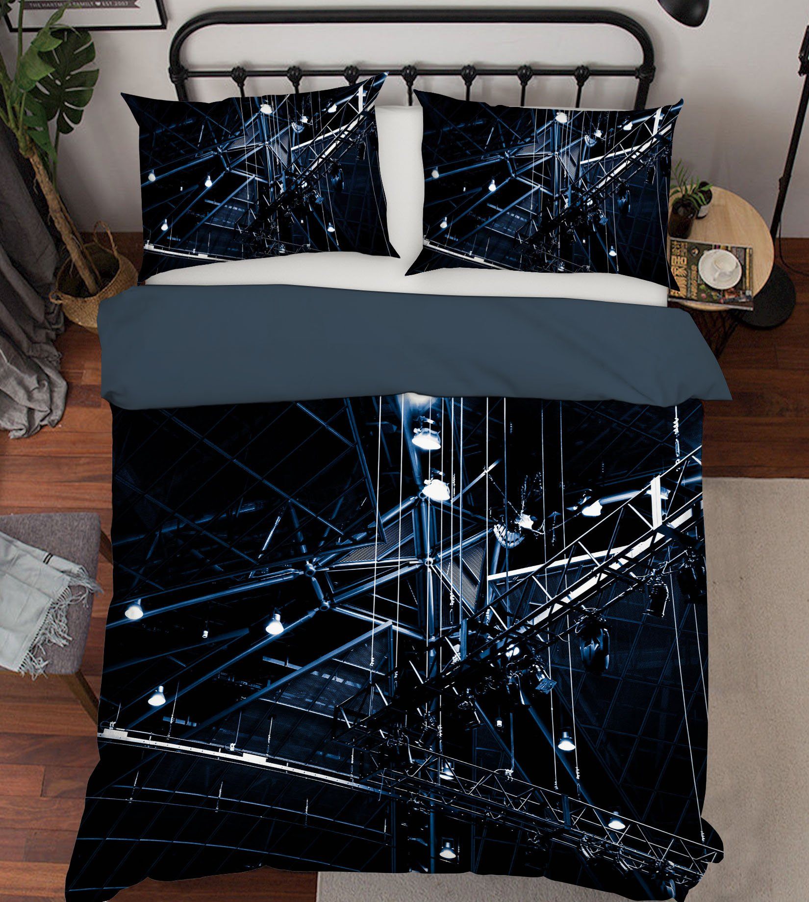 3D Bright Light 2001 Noirblanc777 Bedding Bed Pillowcases Quilt Quiet Covers AJ Creativity Home 