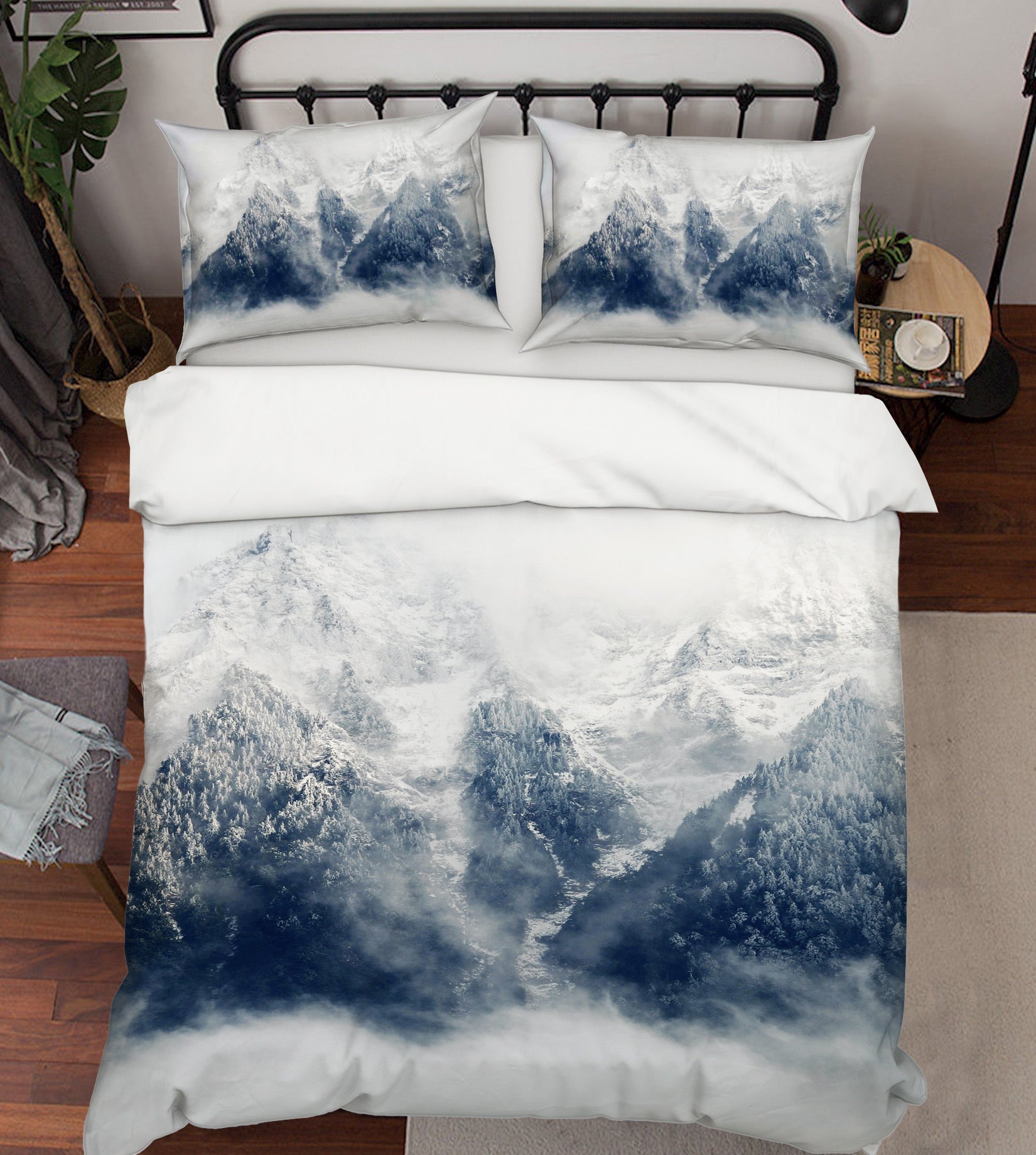 3D Mountain Sea 12048 Bed Pillowcases Quilt
