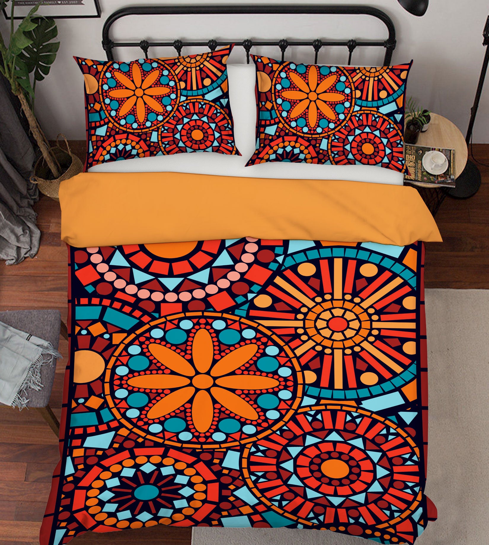 3D Red Pattern 13179 Bed Pillowcases Quilt