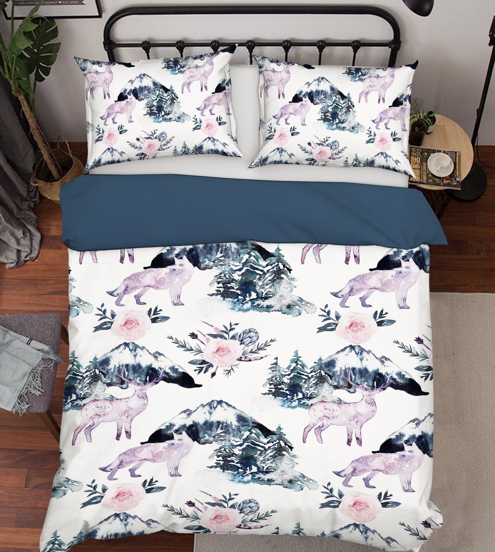 3D Mountain Deer 18184 Uta Naumann Bedding Bed Pillowcases Quilt
