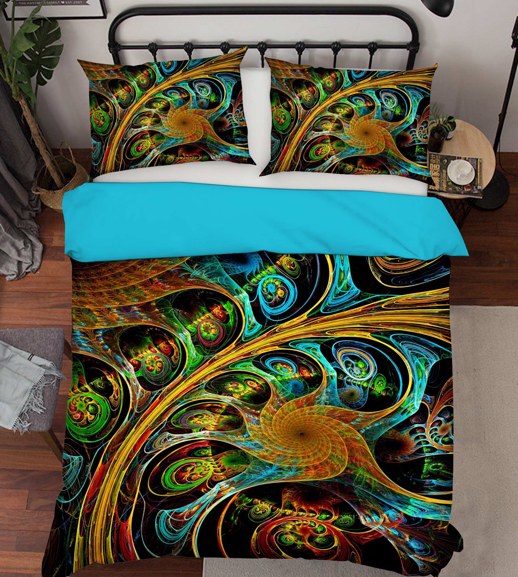 3D Pattern Lines 13191 Bed Pillowcases Quilt