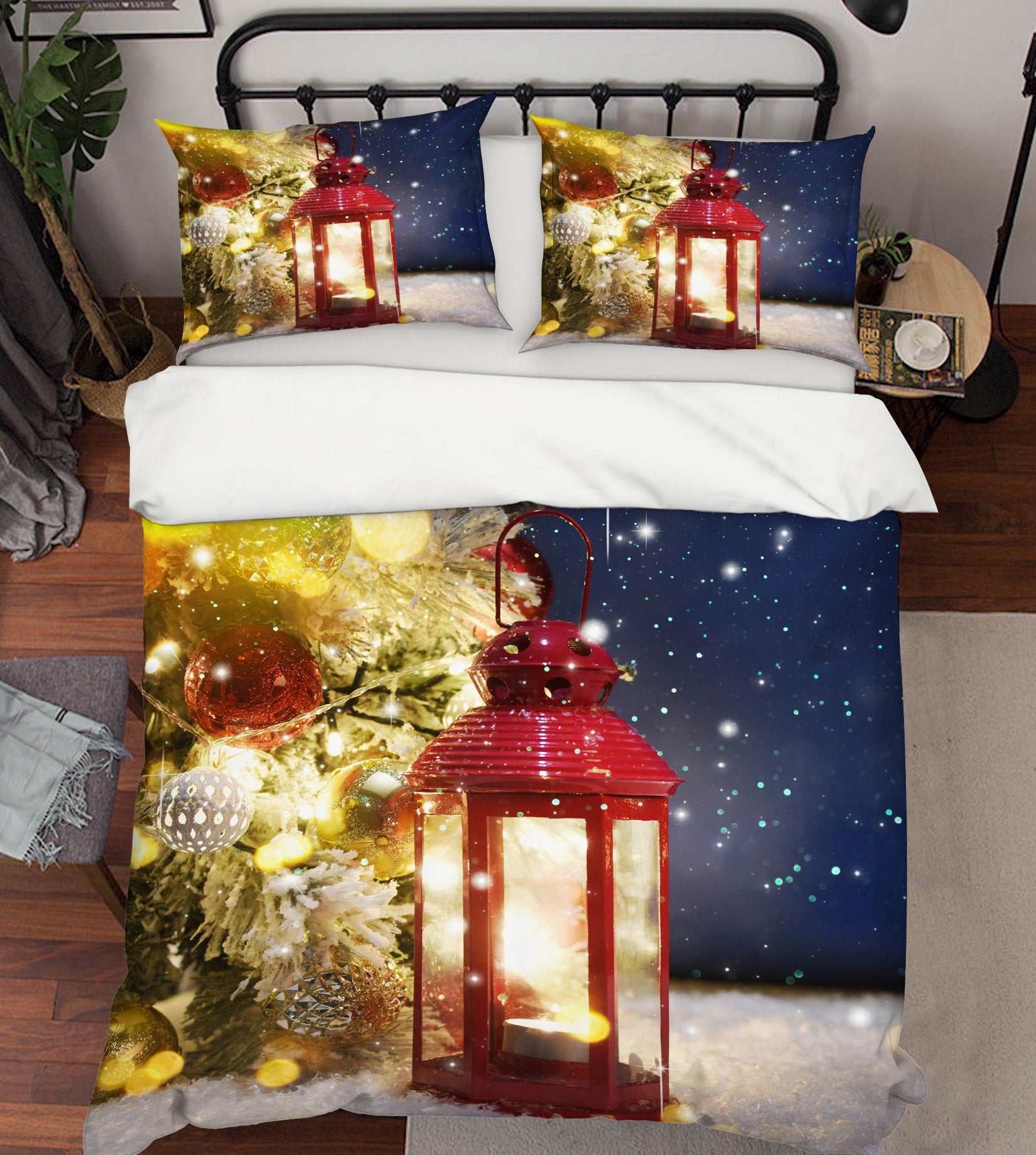 3D Candle Light 51114 Christmas Quilt Duvet Cover Xmas Bed Pillowcases