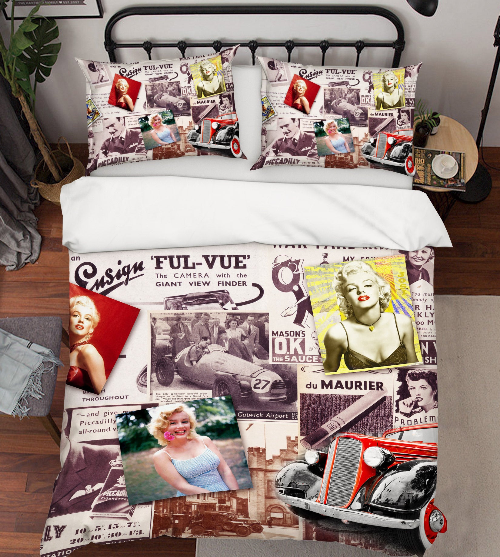 3D Marilyn Monroe Poster 12019 Bed Pillowcases Quilt