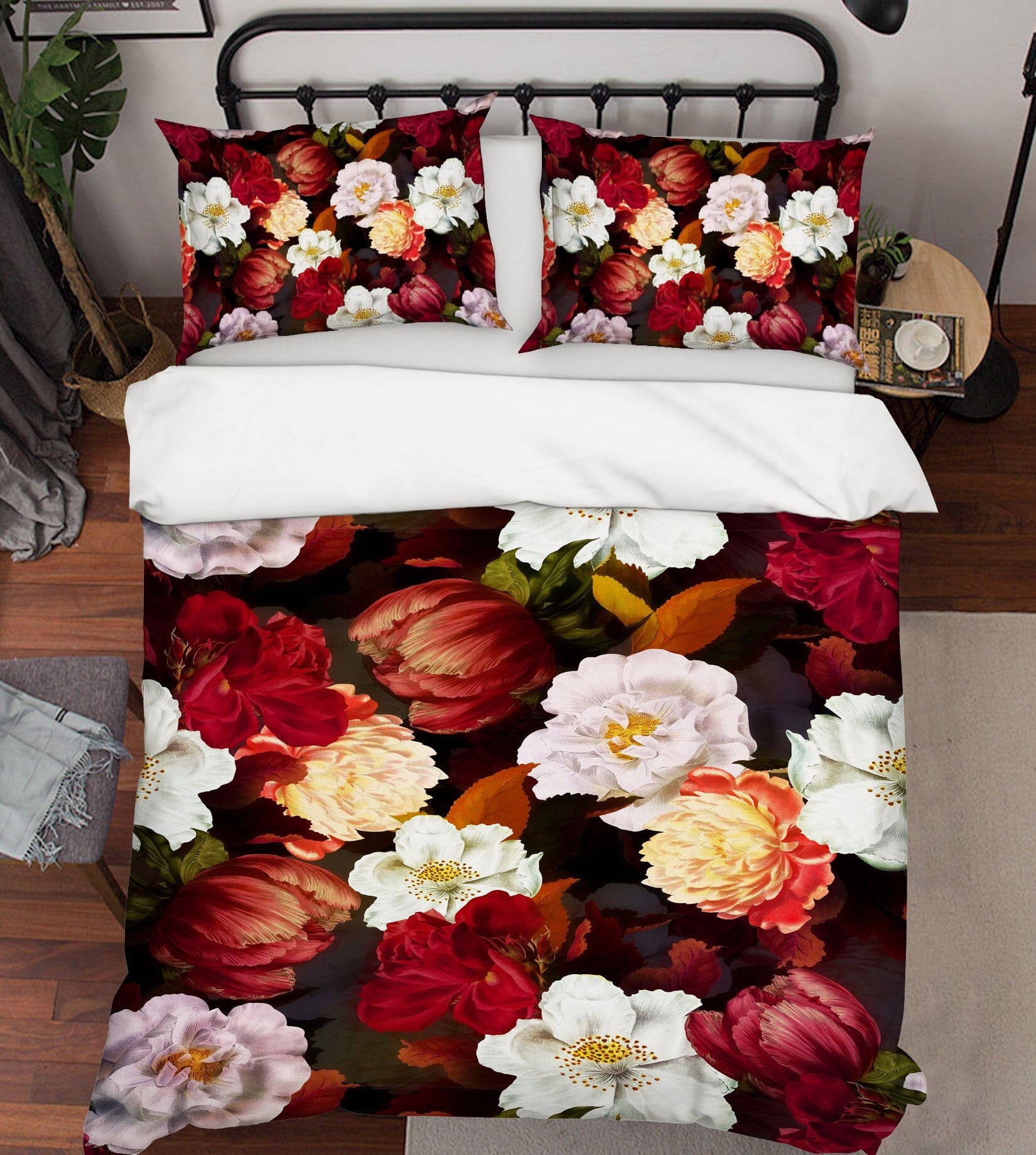 3D White Peony 153 Uta Naumann Bedding Bed Pillowcases Quilt Quiet Covers AJ Creativity Home 