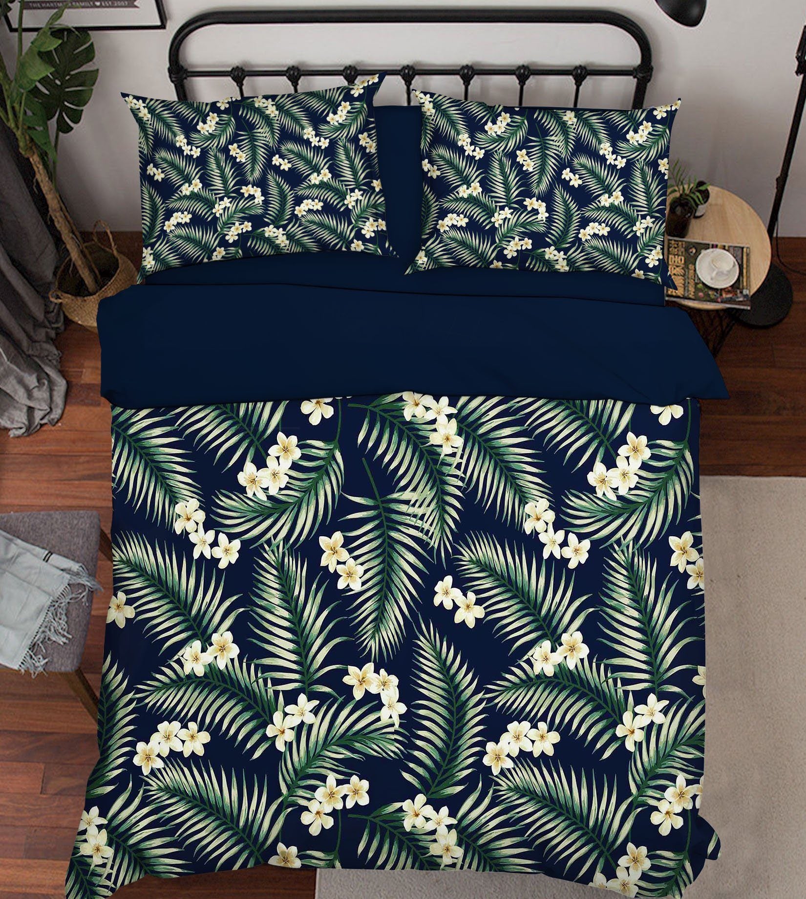 3D Flowers Leaves 187 Bed Pillowcases Quilt Wallpaper AJ Wallpaper 